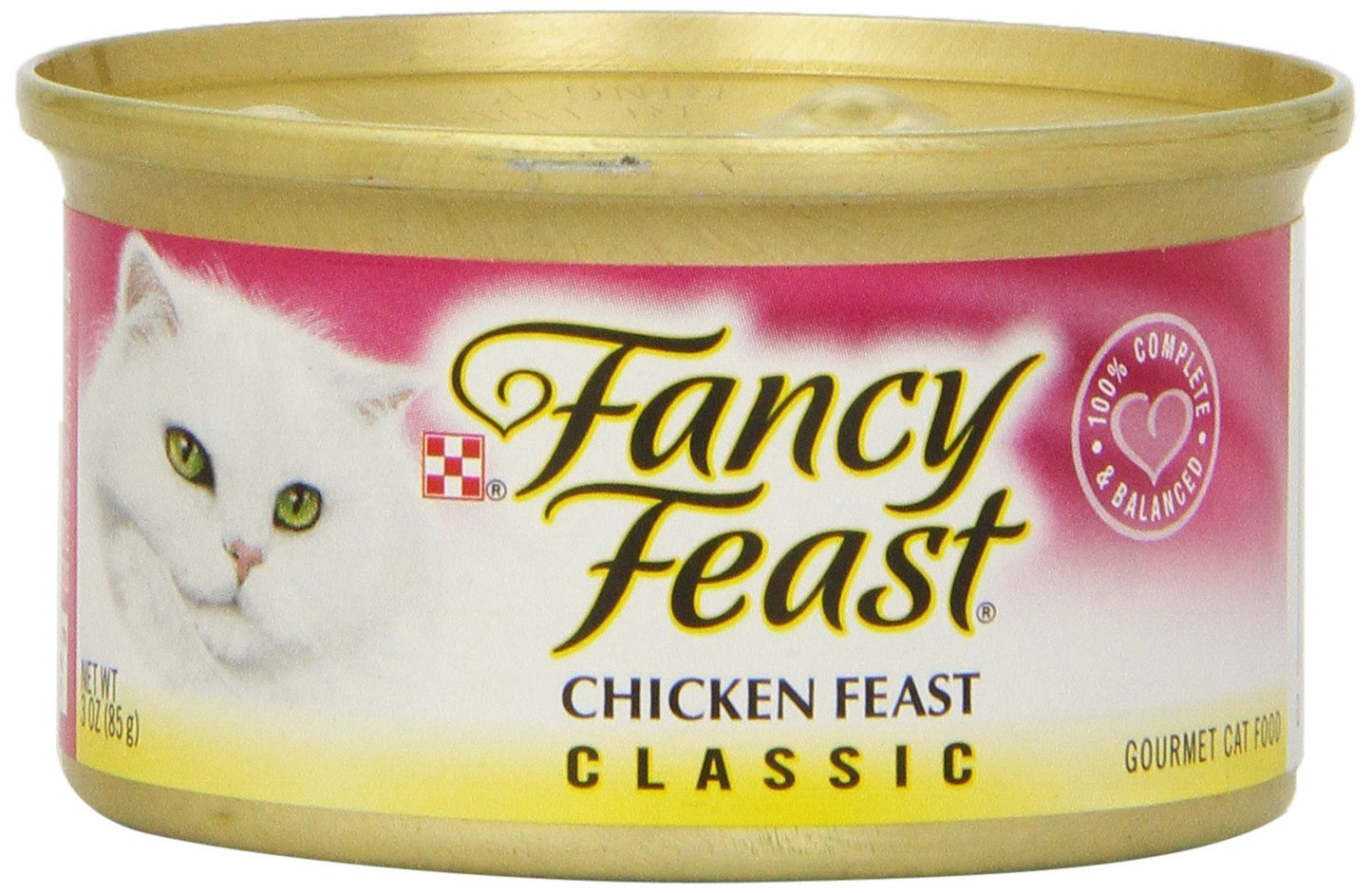 Fancy Feast Poultry and Beef Feast Classic Pate Collection Grain Free Wet Cat Food Variety Pack - (Pack of 30) 3 oz. Cans