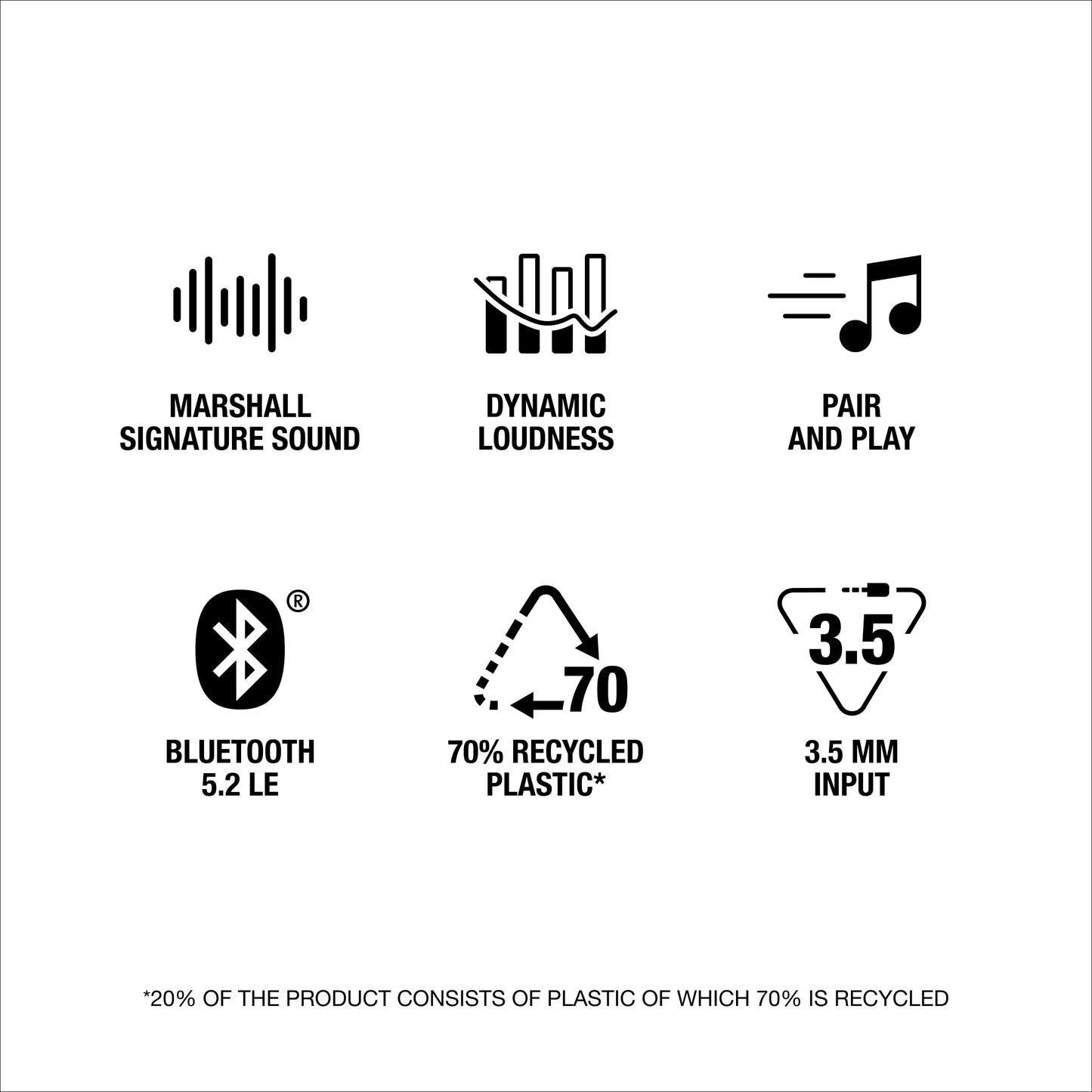 Marshall Acton III Bluetooth Home Speaker, Black