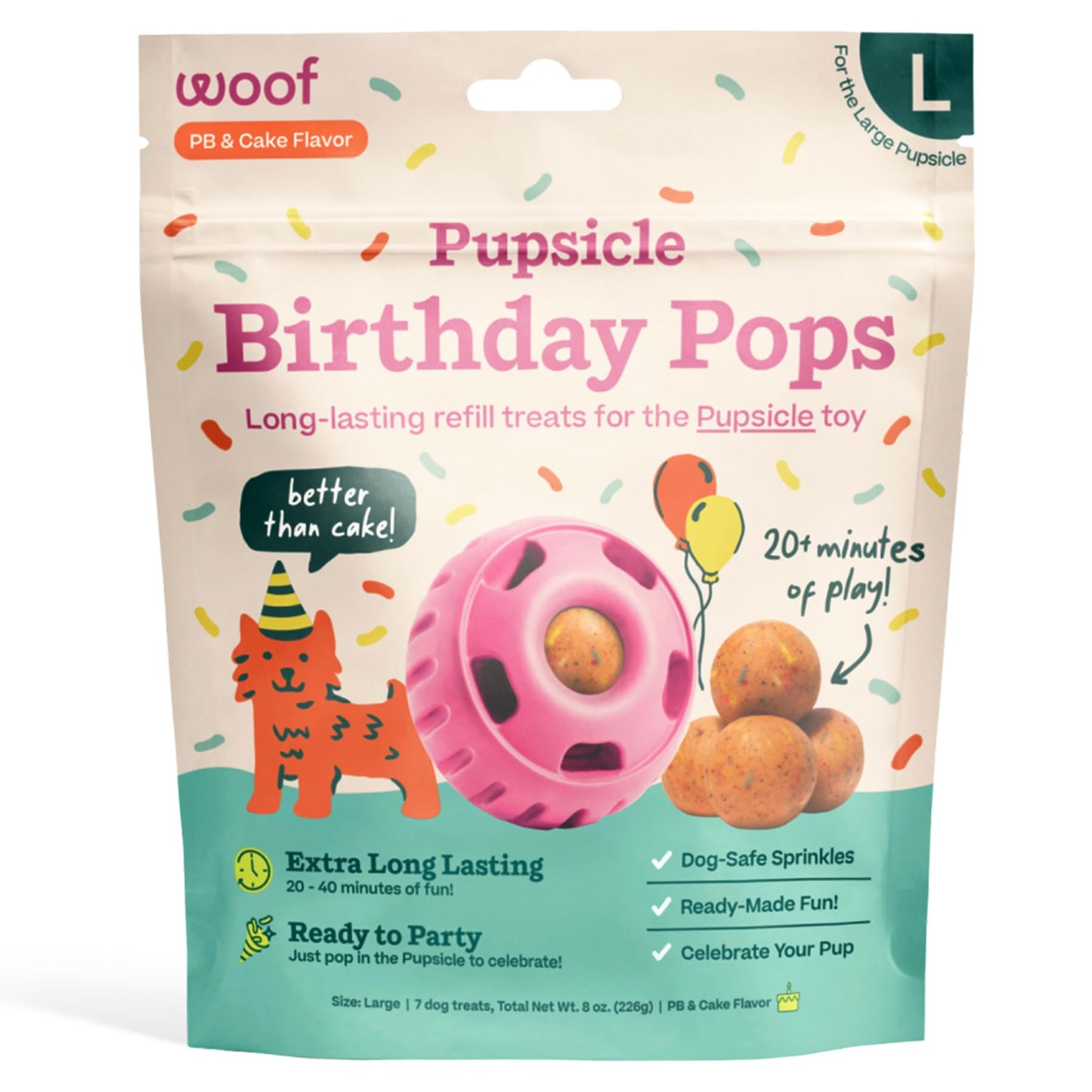 Woof Pupsicle Pops - Premade Long Lasting Dog Pupsicle Pop Treats