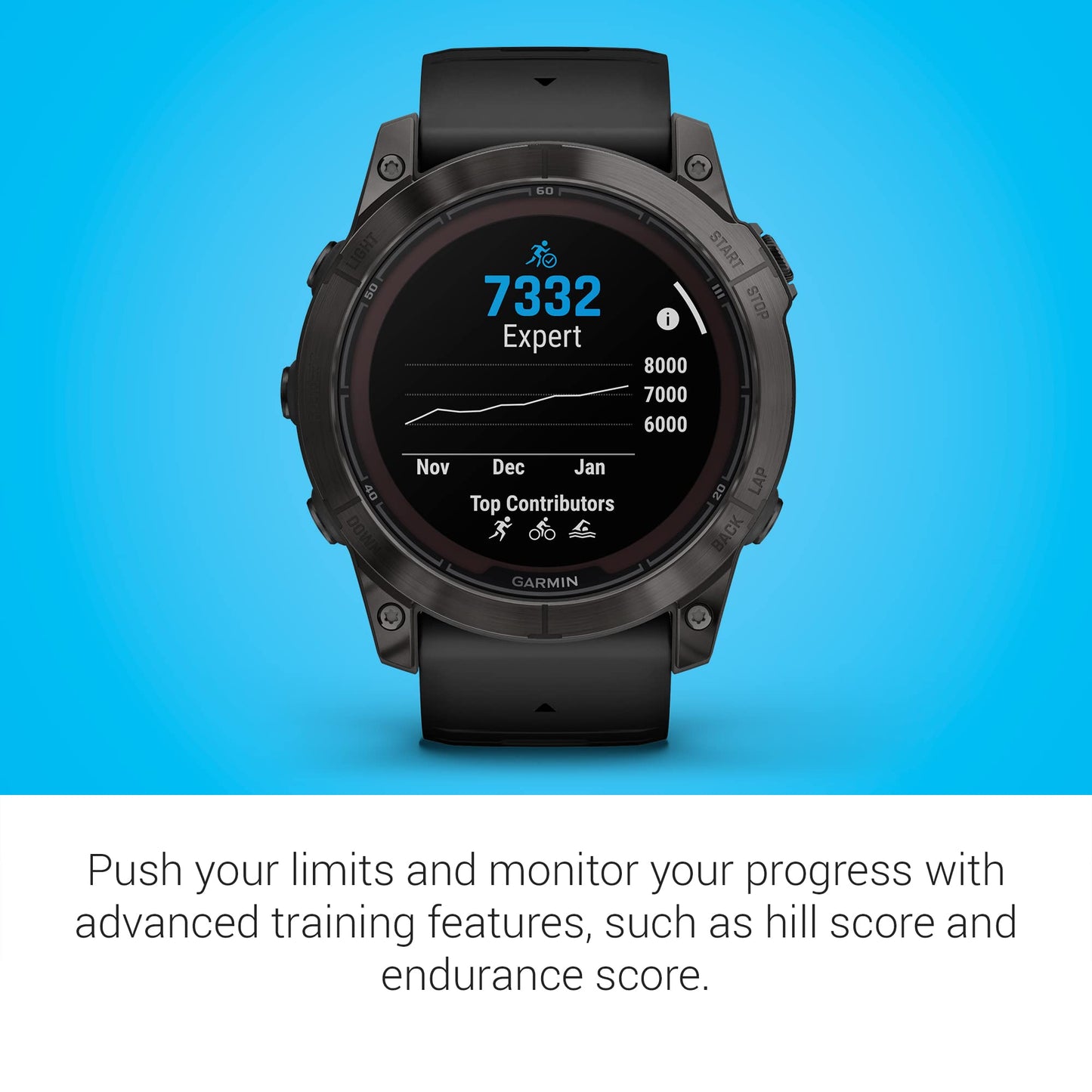 Garmin fēnix 7 Pro Sapphire Solar, Multisport GPS Smartwatch, Built-in Flashlight, Solar Charging Capability, Black