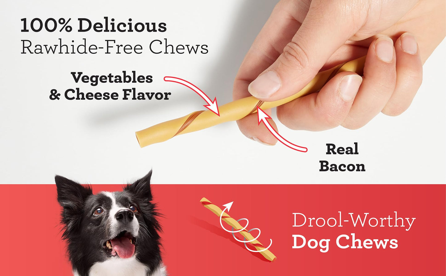 DreamBone Twist Sticks, Made With Real Chicken, Rawhide-Free Chews for Dogs, 50 Count