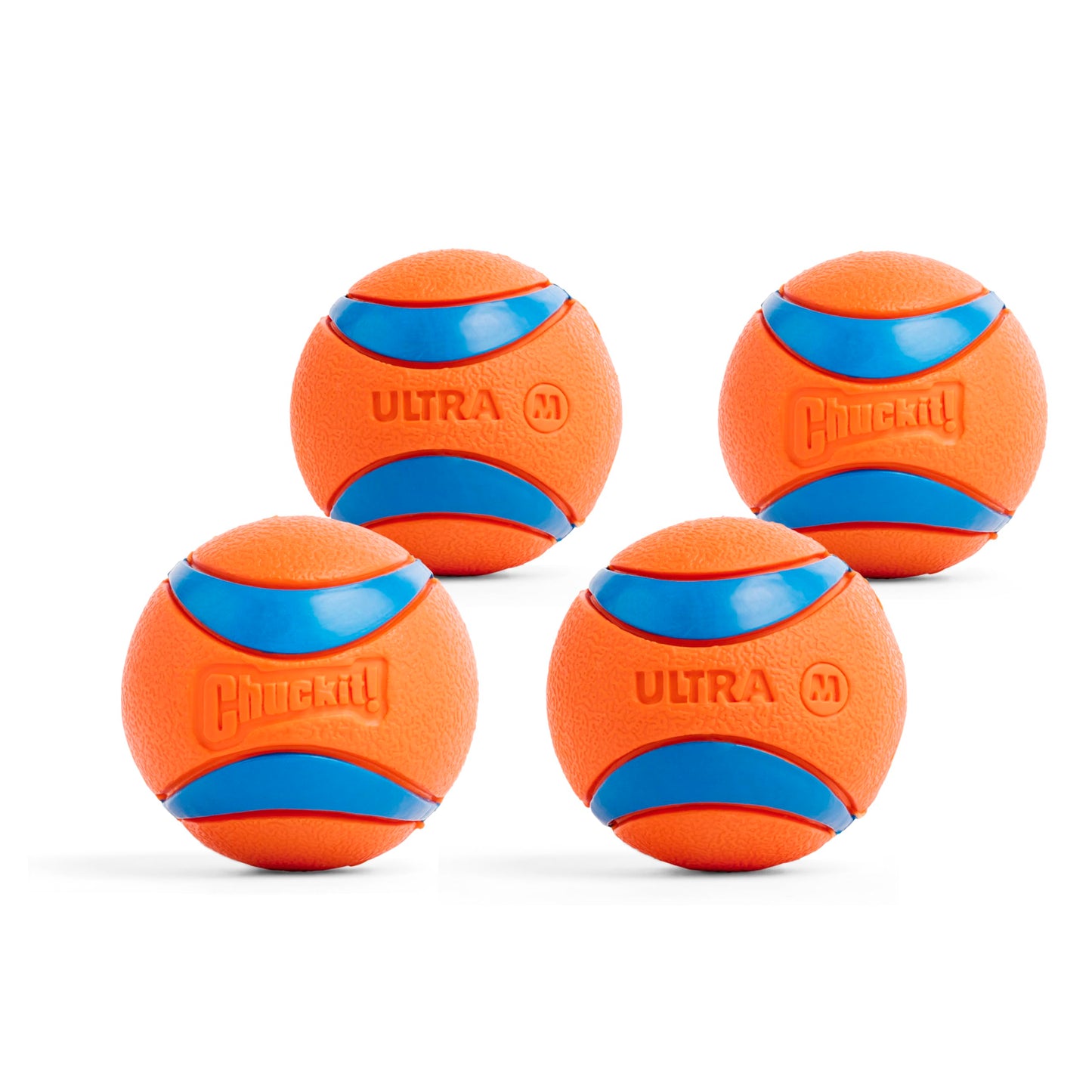 Chuckit! Ultra Ball Dog Toy - Medium Bouncy Fetch Balls For Dogs 20-60 lbs - Made from Durable Rubber - Floating Water Pet Toys - Size Medium - 2.5-inch Diameter - Pack of 2