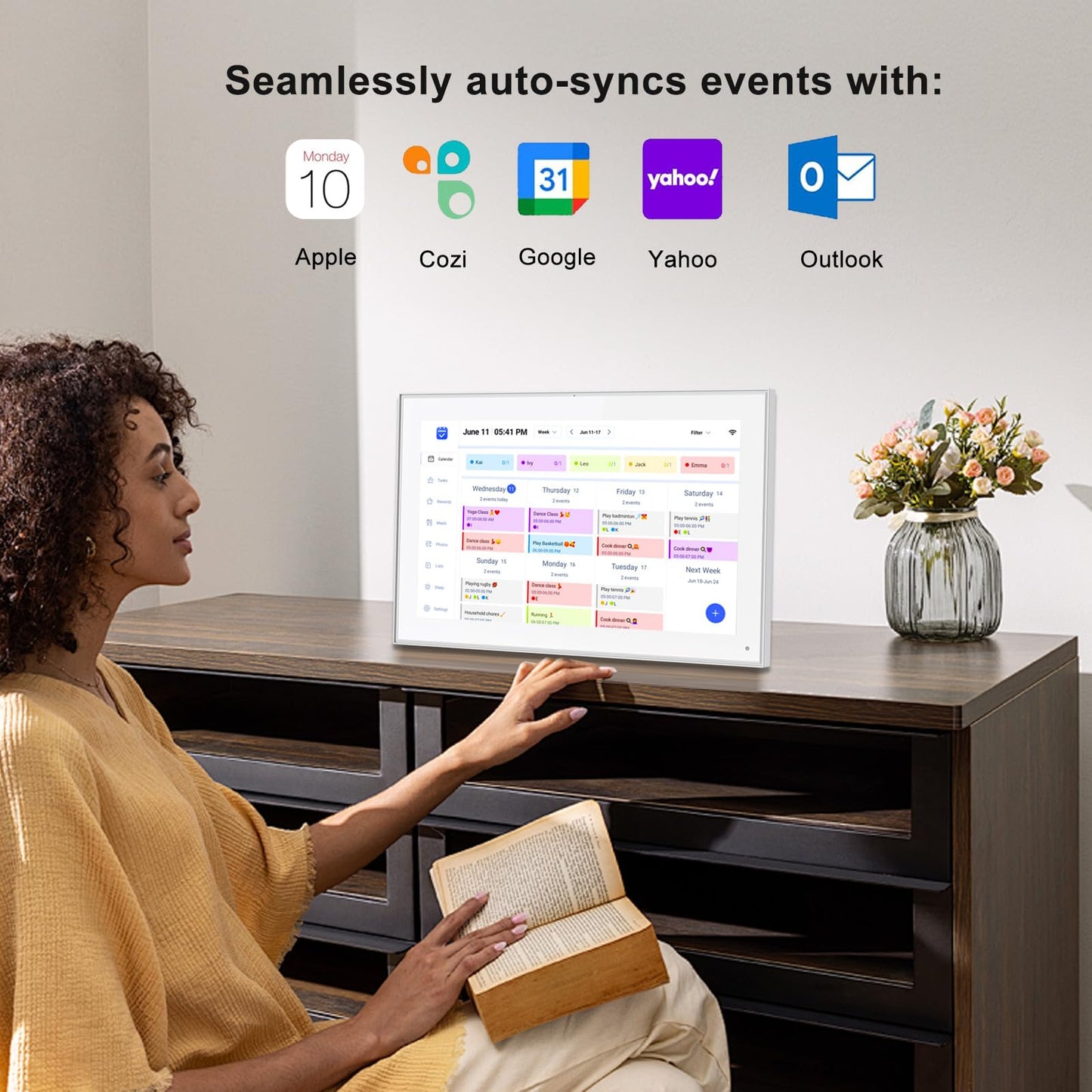 32GB FRAMEO 10.1 Inch Smart WiFi Digital Photo Frame 1280x800 IPS LCD Touch Screen, Auto-Rotate Portrait and Landscape, Built in 32GB Memory, Share Moments Instantly via Frameo App from Anywhere