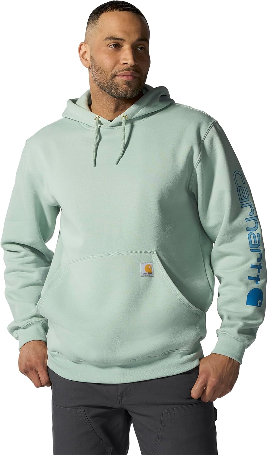 Carhartt Men's Loose Fit Midweight Logo Sleeve Graphic Sweatshirt
