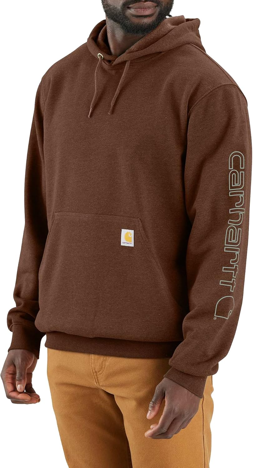 Carhartt Men's Loose Fit Midweight Logo Sleeve Graphic Sweatshirt