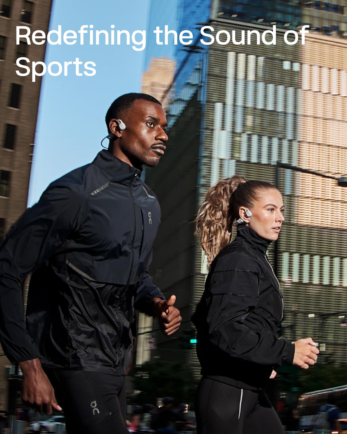 SHOKZ New OpenRun Pro 2- Bone Conduction Headphones, Open-Ear Bluetooth Wireless Sport Earphones for Running, Workouts - Sweat Resistant, Secure Comfortable Fit -Deep Bass, Smart Mic, Reflective Strip