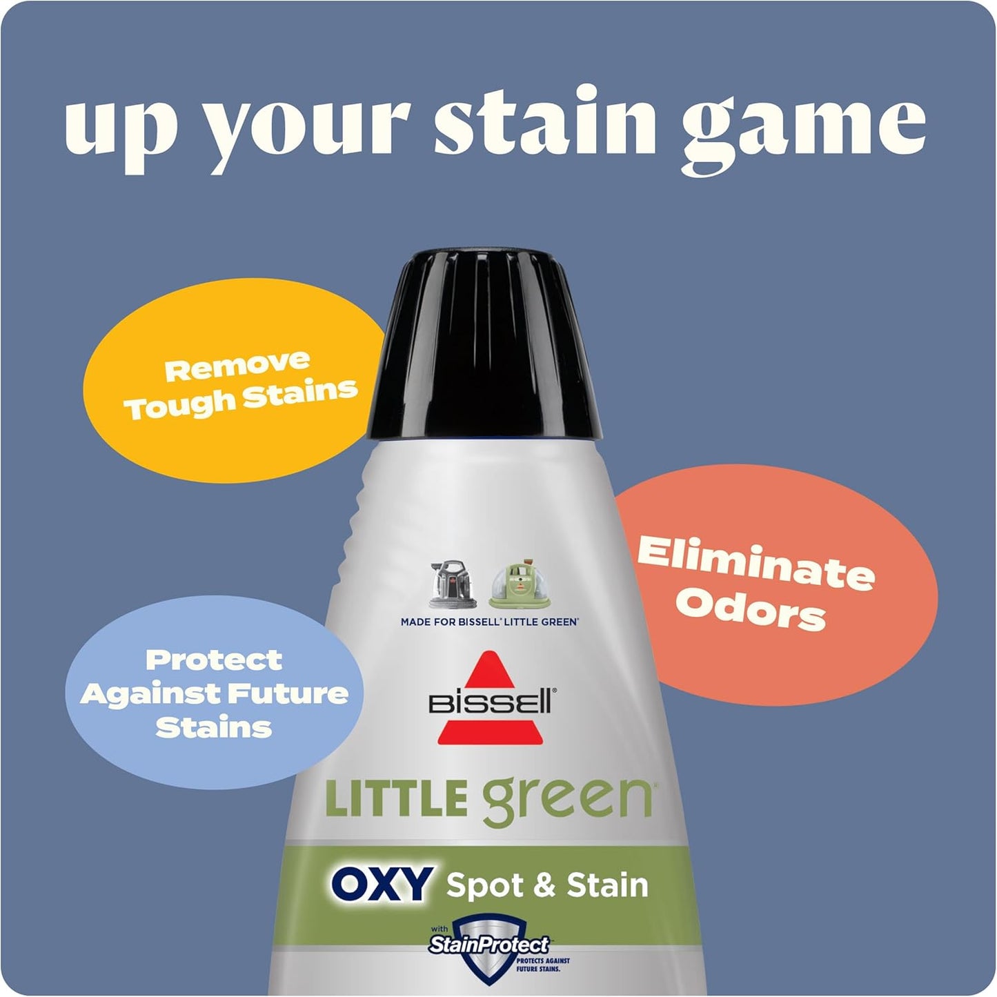 BISSELL Little Green Mini Portable Carpet and Upholstery Deep Cleaner, Car/Auto Detailer, with HydroRinse Self-Cleaning Tool and 4" Tough Stain Tool, Tea Green, 4075