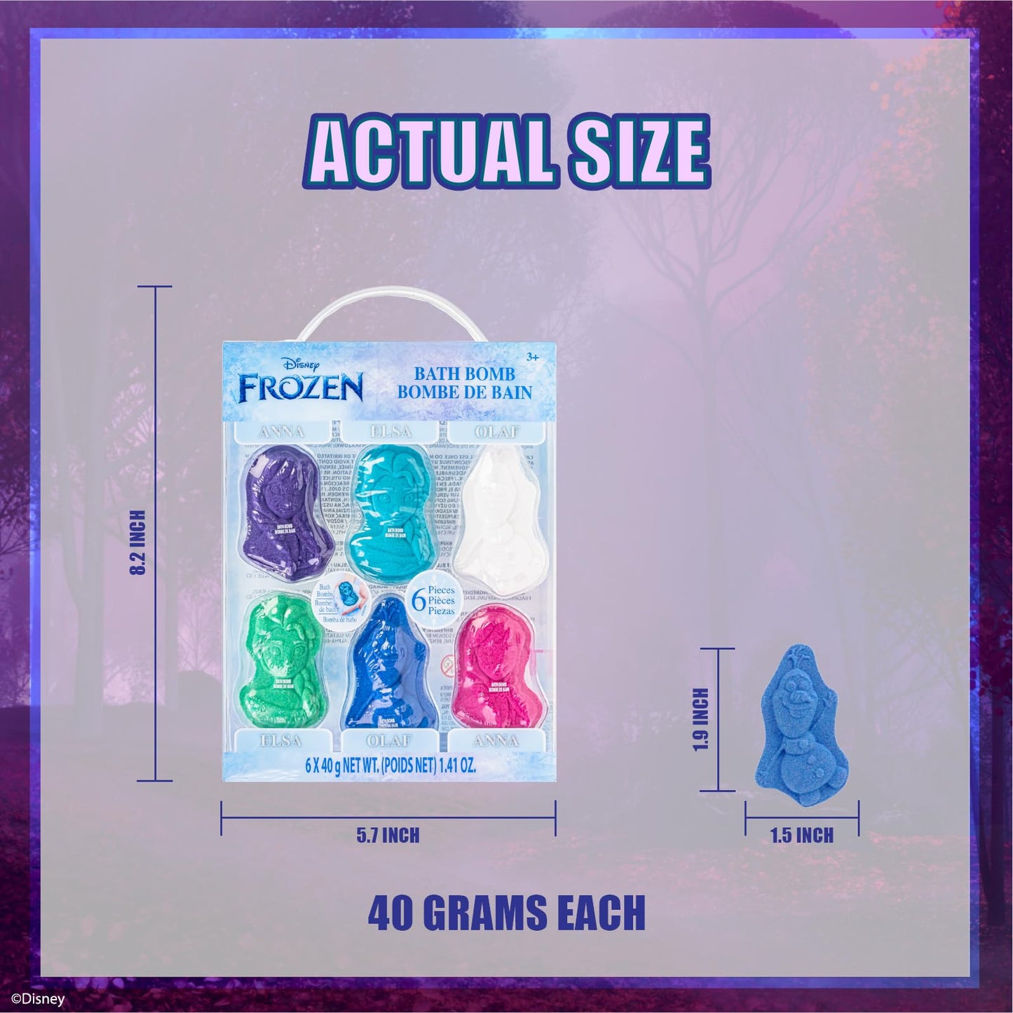 Hot Wheels 6 Piece Bath Bombs for Kids, Bubble Gum Scented, Bath Toys for Kids, Ages 3+, by Townley Girl