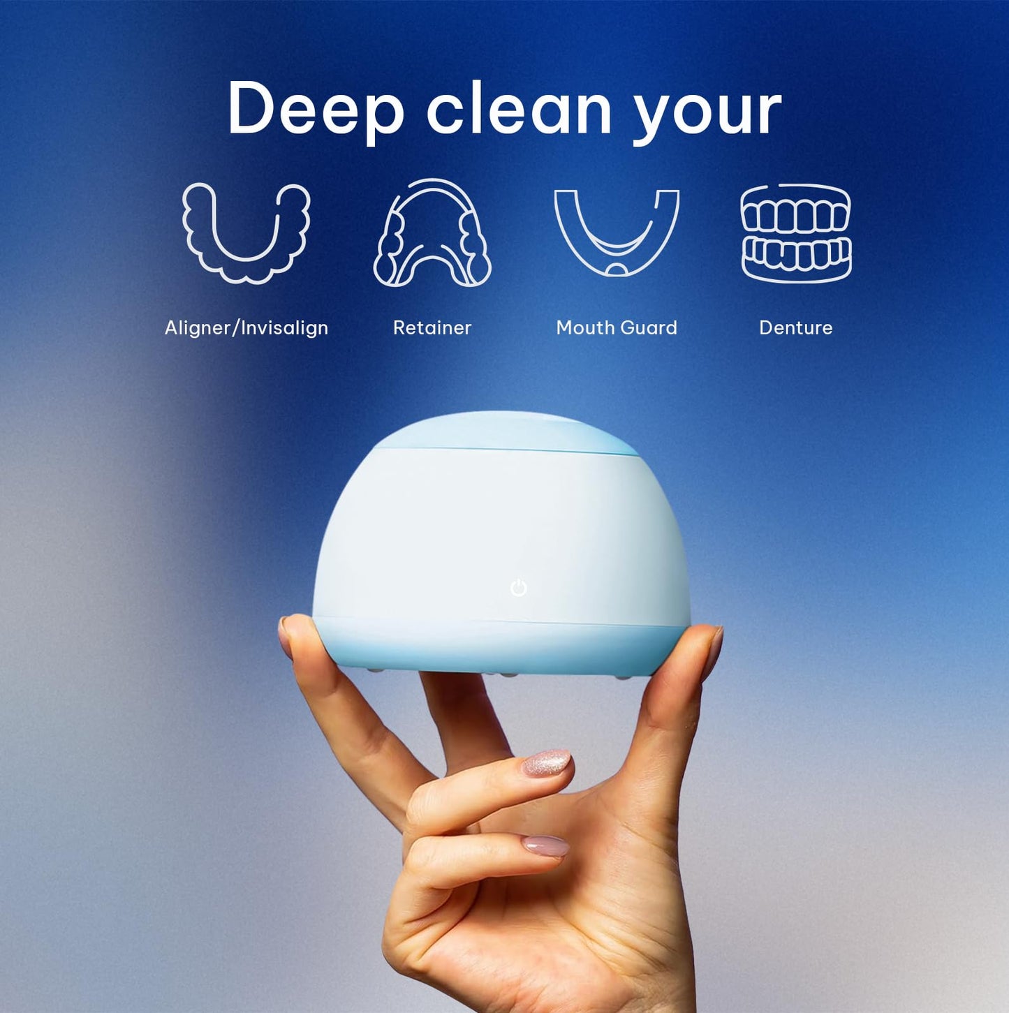 Zima Dental Pod: Ultrasonic Retainer Cleaner. The Original Retainer Cleaner Machine, Aligner Cleaner, Nightguard Cleaner, Mouthguard Cleaner, Denture Cleaner. Ultrasonic Cleaner For Oral Dental Care