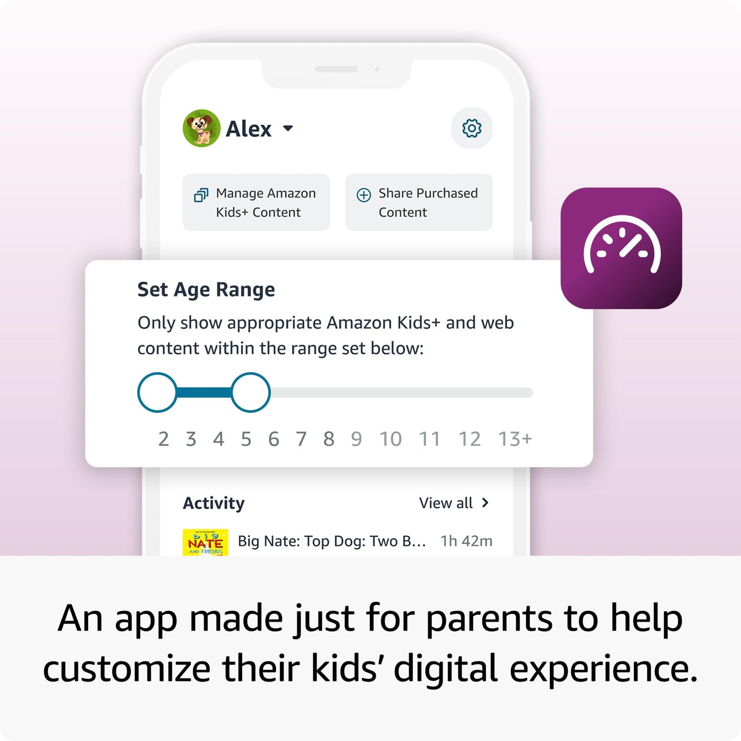 Amazon Fire 7 Kids tablet (newest model) ages 3-7. Top-selling 7" kids tablet on Amazon. Includes 6 months of ad-free and exclusive content, easy parental controls, 10-hr battery, 16 GB, Purple