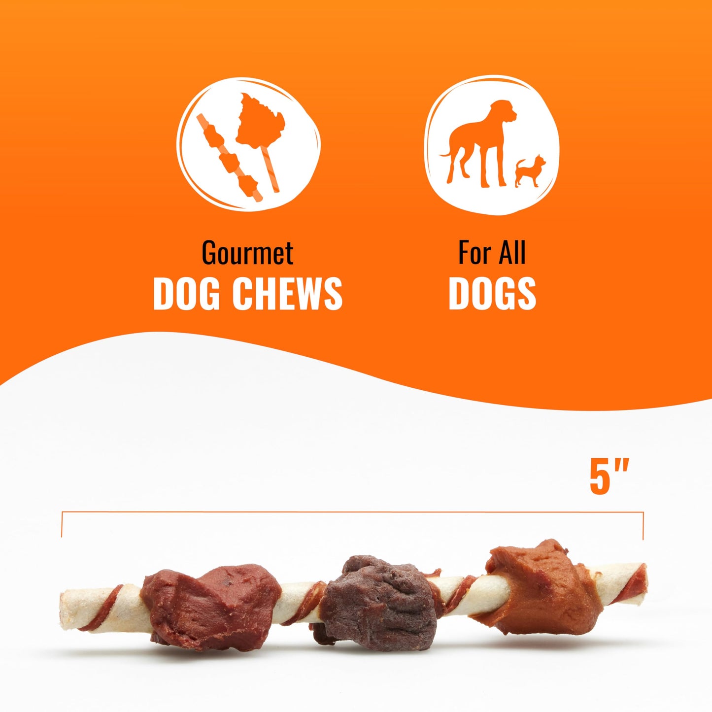 Good ‘n’ Fun Triple Flavor Kabobs Chews for All Dogs, 24 Ounces, Treat Your Dog to Chews Made from Beef Hide, Real Chicken, Pork Hide, Duck and Chicken Liver