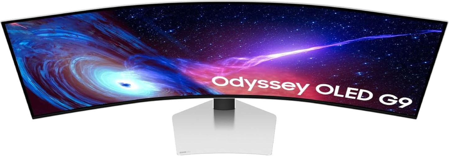Samsung 49" Odyssey OLED (G93SC) Series Curved Gaming Monitor w QD-OLED, 240Hz, 0.03ms, DQHD, G-Sync Compatible, AMD FreeSync Premium Pro,Height Adjustable Stand,3 Yr Warranty,LS49CG932SNXZA