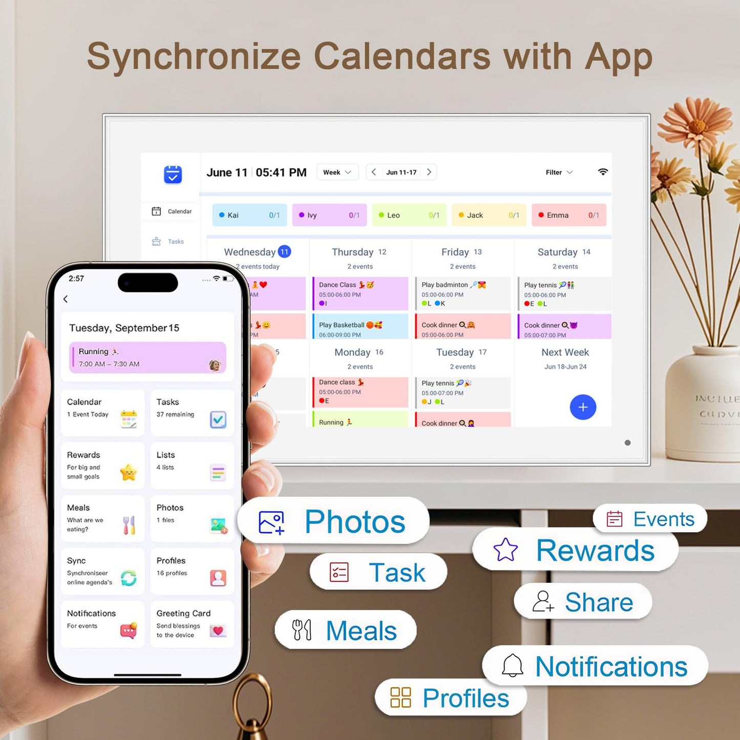 32GB FRAMEO 10.1 Inch Smart WiFi Digital Photo Frame 1280x800 IPS LCD Touch Screen, Auto-Rotate Portrait and Landscape, Built in 32GB Memory, Share Moments Instantly via Frameo App from Anywhere