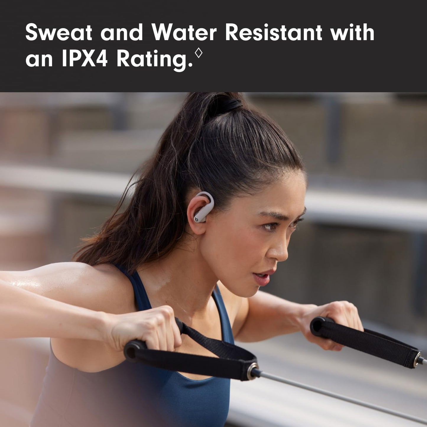 Beats Powerbeats Pro 2 - Wireless Noise Cancelling Workout Earbuds with Secure- Fit Earhooks, Up to 45-Hour Battery with Charging Case, Sweat & Water Resistant, Heart Rate Monitoring - Jet Black