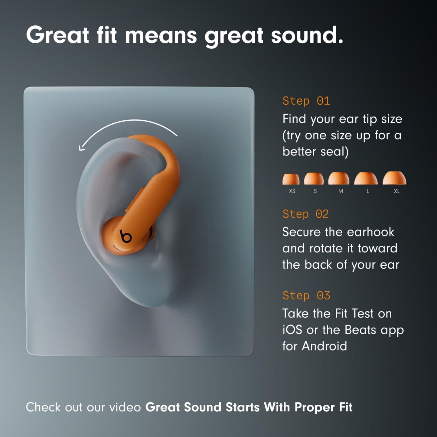 Beats Powerbeats Pro 2 - Wireless Noise Cancelling Workout Earbuds with Secure- Fit Earhooks, Up to 45-Hour Battery with Charging Case, Sweat & Water Resistant, Heart Rate Monitoring - Jet Black