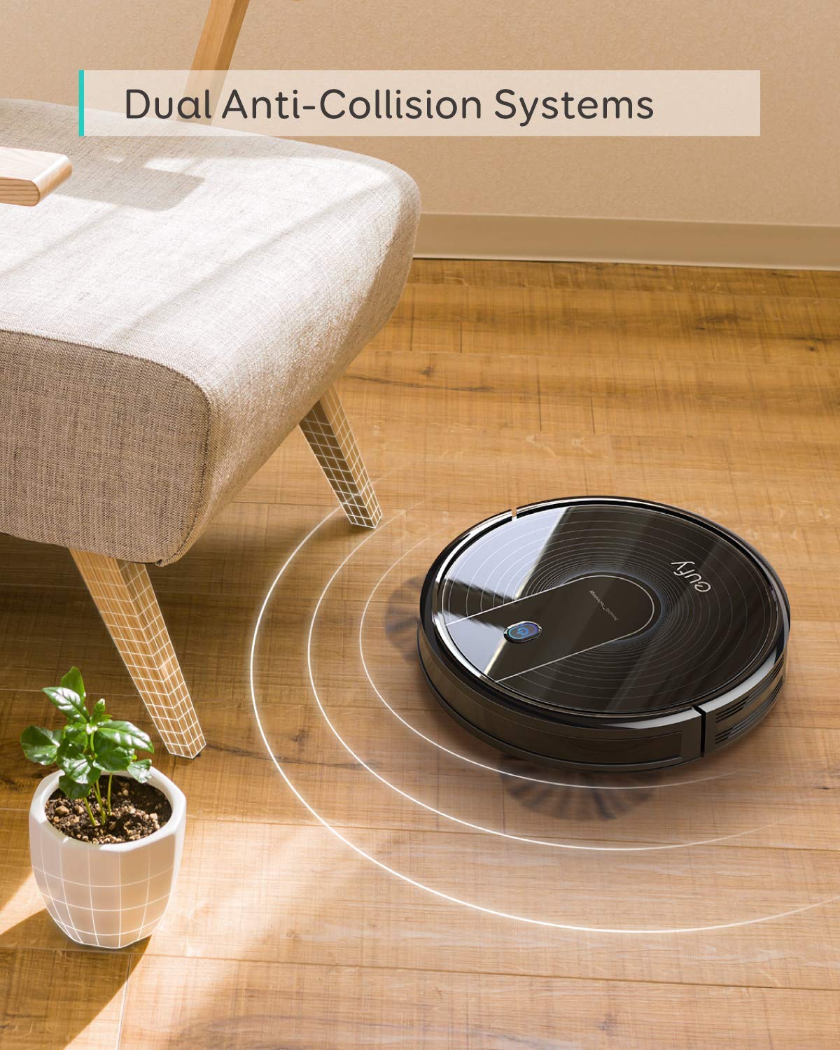 eufy Robot Vacuum E25, HydroJet System with Roller Mop, 20,000 Pa Turbo High Suction, All-in-One Robot Vacuum and Mop Combo for Home, Edge-to-Corner Cleaning, Zero-Tangle Design, AI Obstacle Avoidance