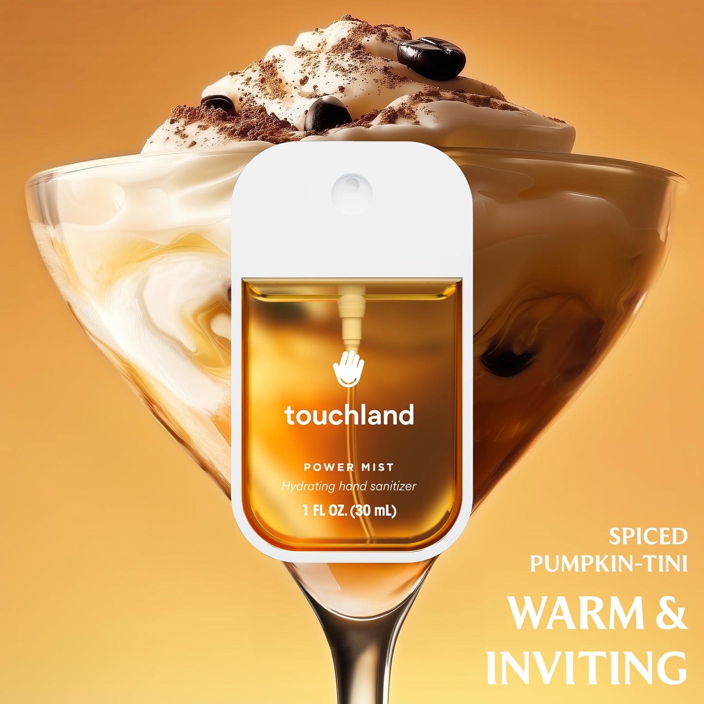 Touchland Special Edition Confetti Cake Mist + Frosted Sparkle Case Set, Scented & Stylish Hydrating Hand Sanitizer Spray Bundle, Travel Size, Dye Free, Amazon Exclusive