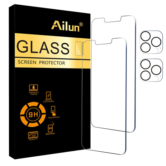 Ailun 3 Pack Screen Protector for iPhone 17 Pro Max [6.9 inch] + 3 Pack Camera Lens Protector with Installation Frame,Dynamic Island Compatible,Case Friendly[Not for iPhone 17/17 Pro/iPhone Air]