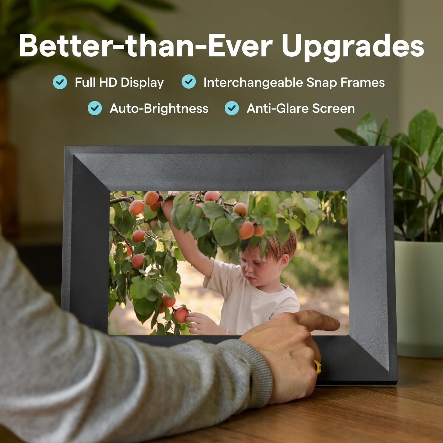 Skylight Frame – WiFi Digital Picture Frame Customer Support, Touch Screen Digital Photo Frame with Easy Setup, Photo Gifts for Parents and Grandparents - 10 Inch Black