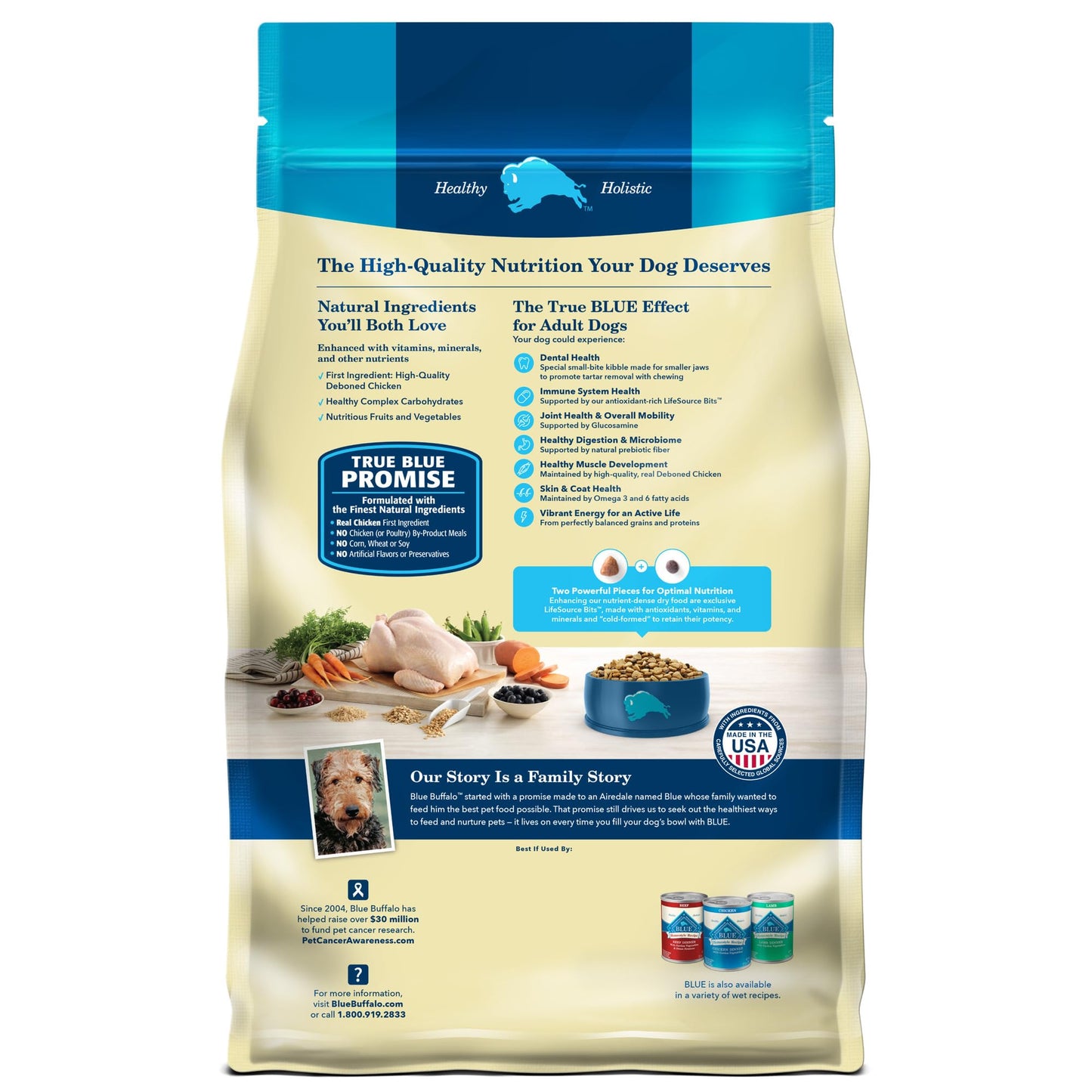 Blue Buffalo Life Protection Formula Natural Adult Dry Dog Food, Chicken and Brown Rice 5-lb Trial Size Bag