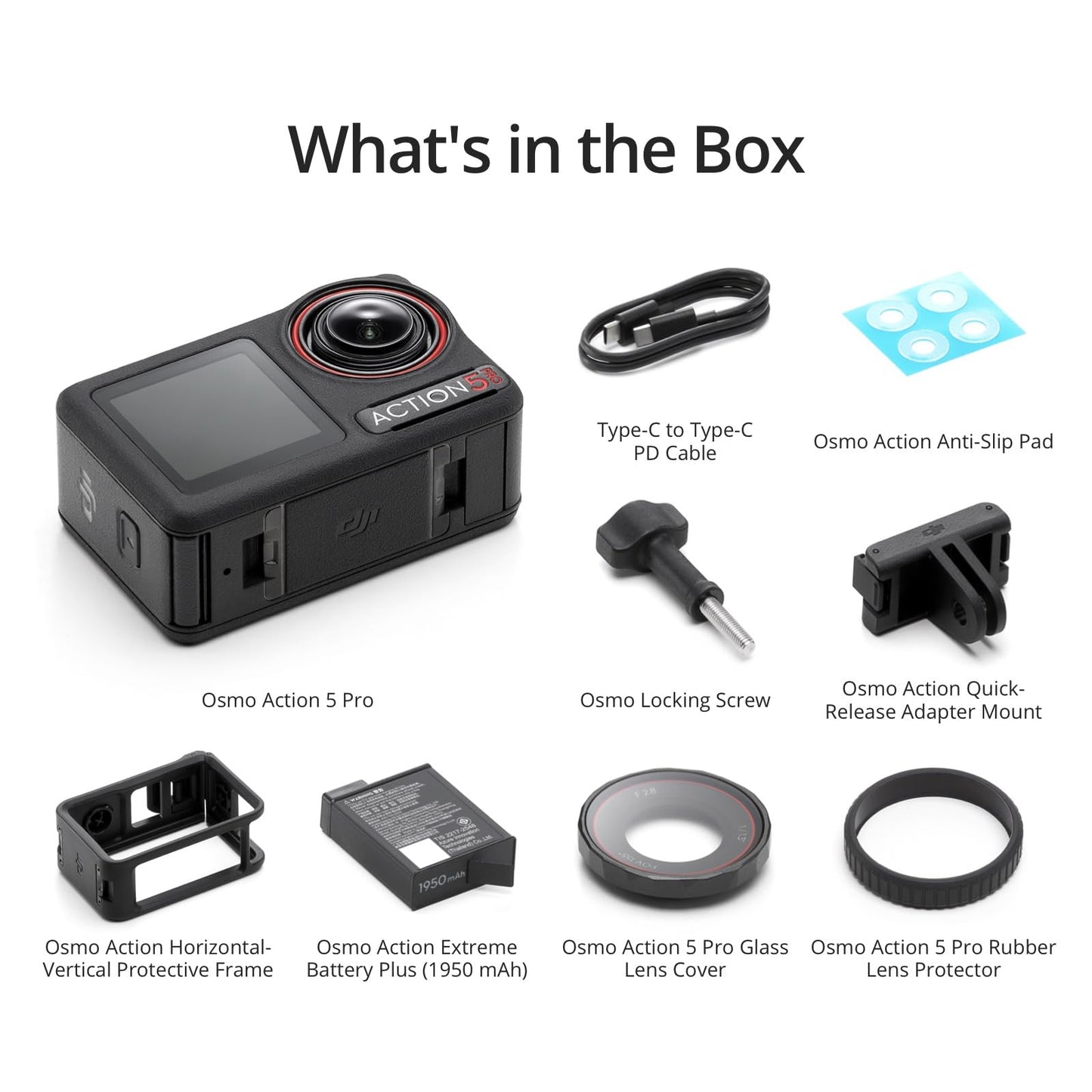 DJI Osmo Action 5 Pro Adventure Combo, Action Camera 4K with 1/1.3" Sensor, 12h Extended Battery Life with 3 Batteries, Stabilization, Dual OLED Touchscreens, Mini Action Camera for Travel, Vlog