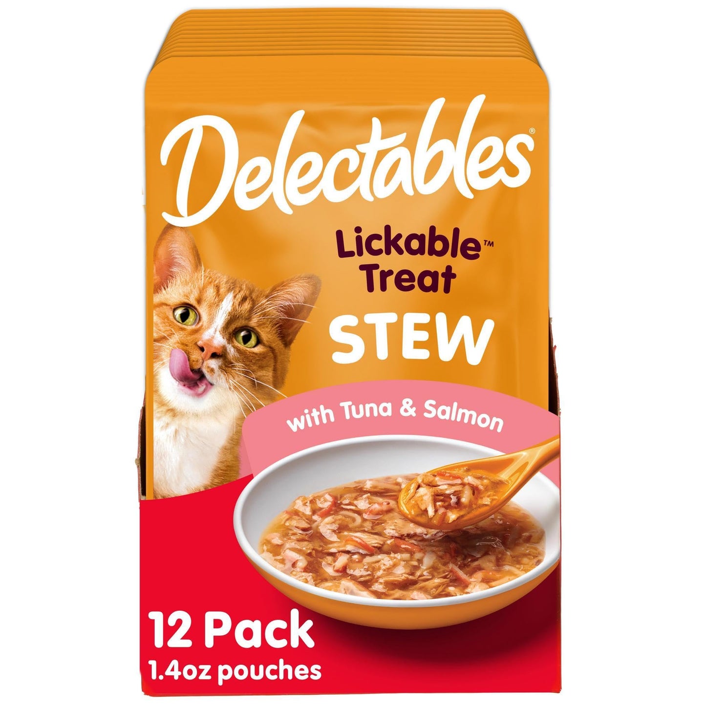Hartz Delectables Stew Lickable Wet Cat Treats for Adult & Senior Cats, Variety Pack, 1.4 Ounce (Pack of 12)