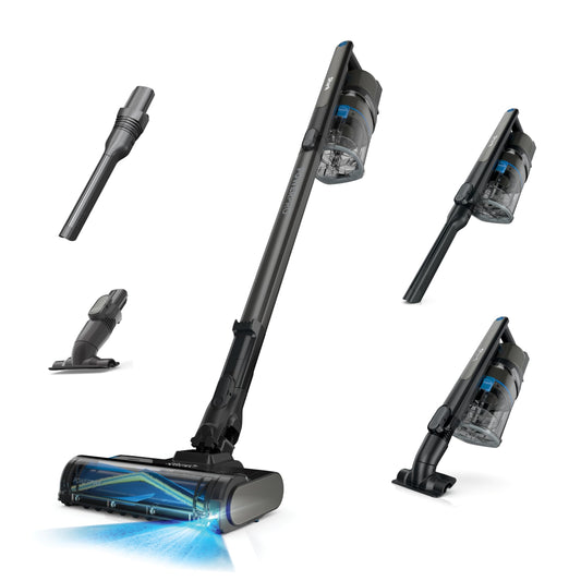 Shark | Pet Cordless Vacuum Cleaner | LED Headlights | Removable Handheld Vacuum for Pet Hair | Crevice Tool & Pet Multi-Tool Included | 40min Runtime | For Carpet & Hard Floors | Grey | IX141