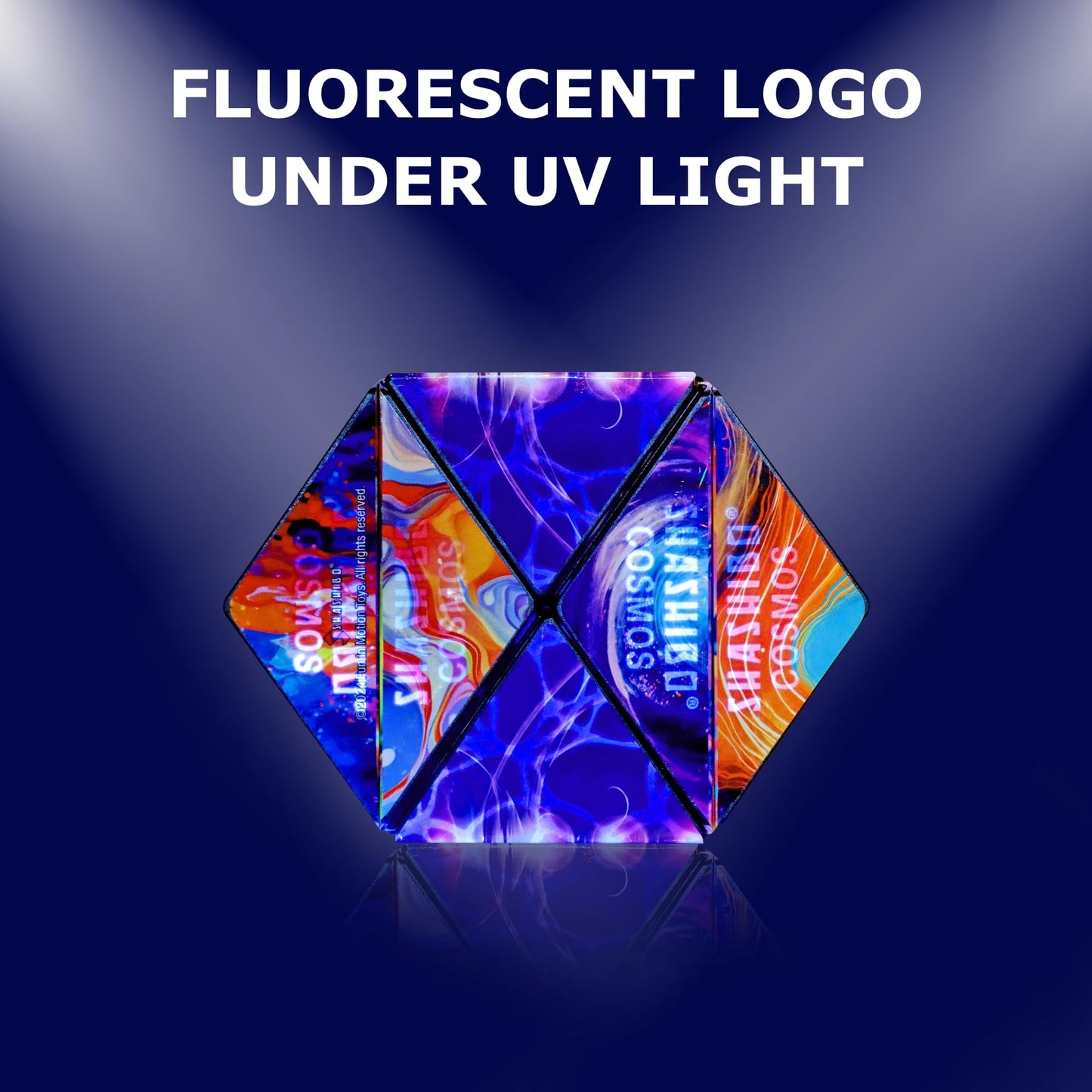 SHASHIBO Shape Shifting Box - Award-Winning Fidget Toy w/ 36 Rare Earth Magnets - Fidget Cube Transforms Into Over 70 Shapes, Sensory Toy Gift for Kids, Teens, and Adults (Vapor)