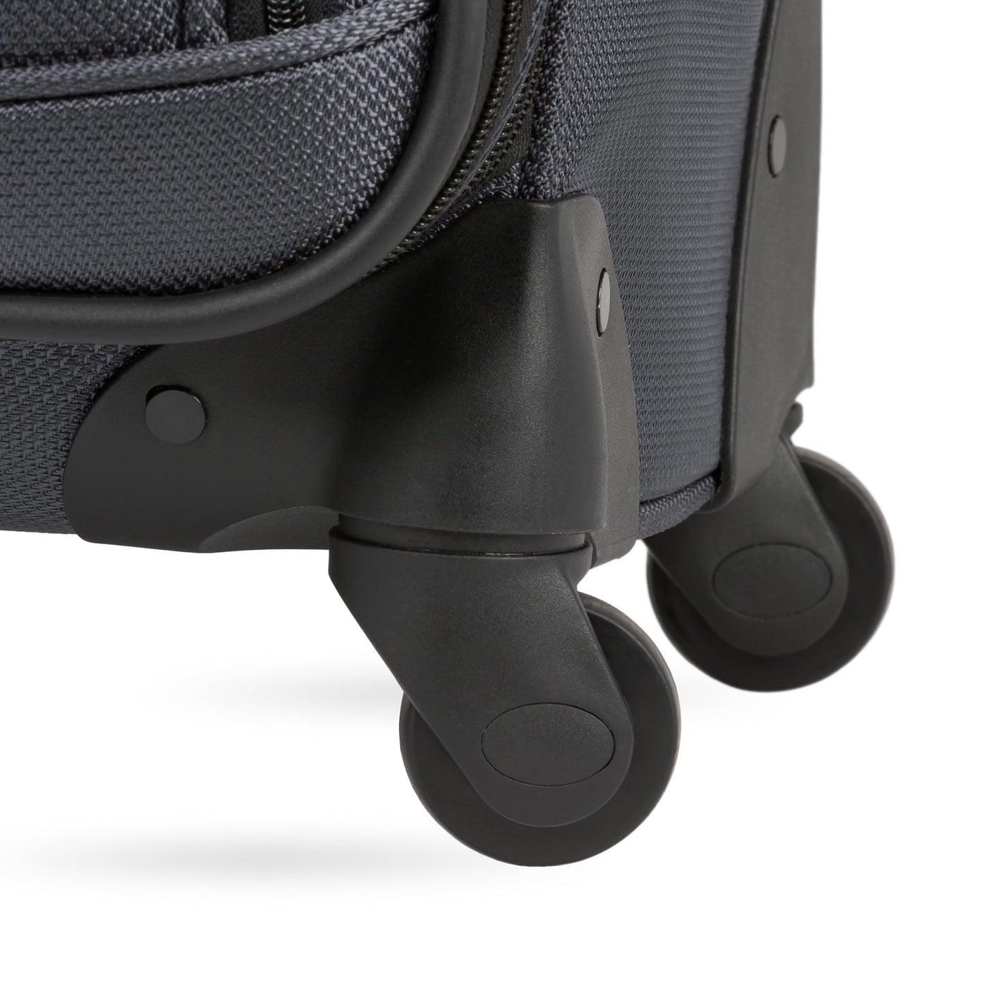 SwissGear Sion Softside Expandable Luggage – Medium Checked Suitcase with 360 Degree Wheels & Retractable Handle – 25 Inch, Perfect for 1-7 Night Trips – Blue