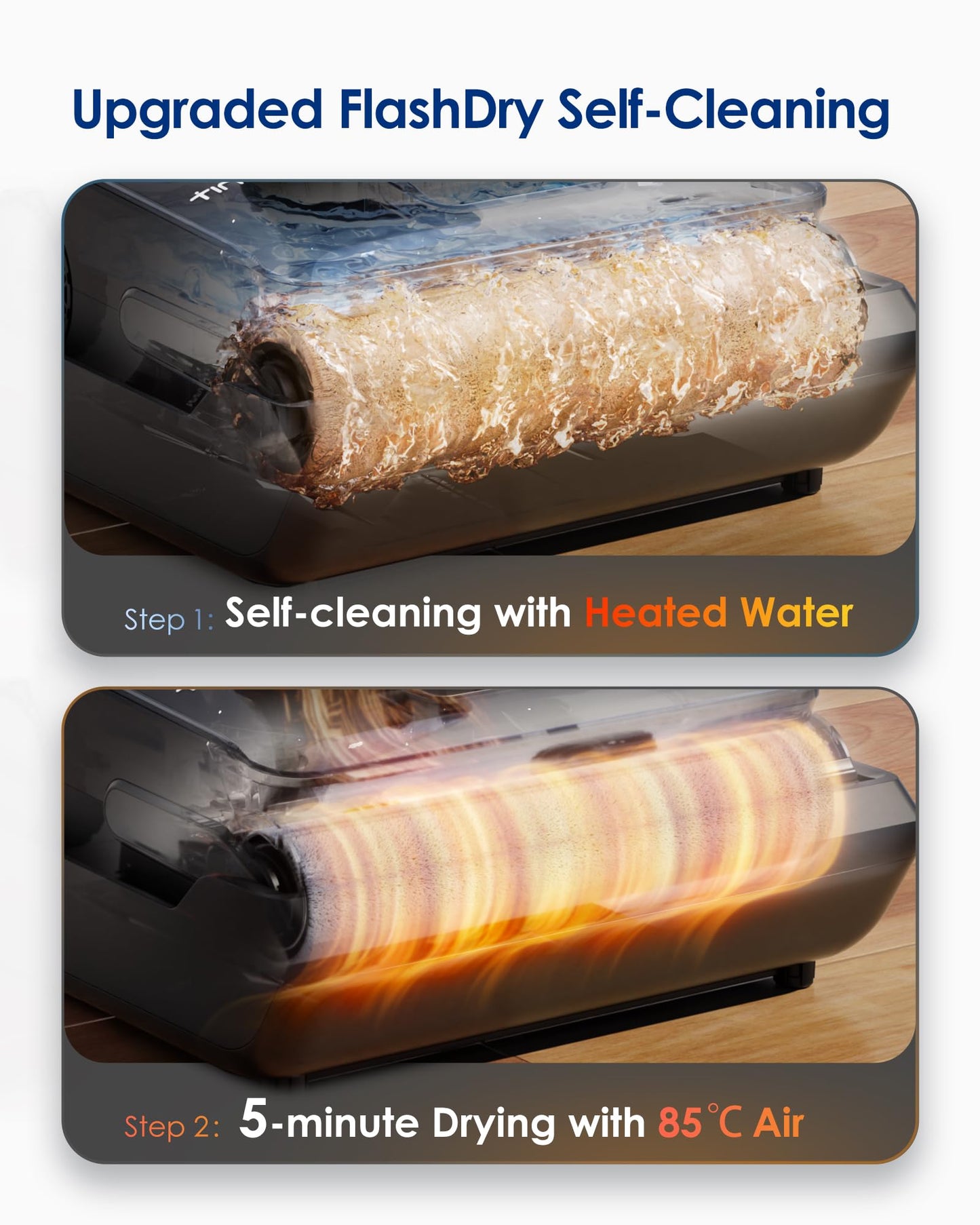 Tineco iFLOOR 3 Breeze Complete Wet Dry Vacuum Cordless Floor Cleaner and Mop One-Step Cleaning for Hard Floors