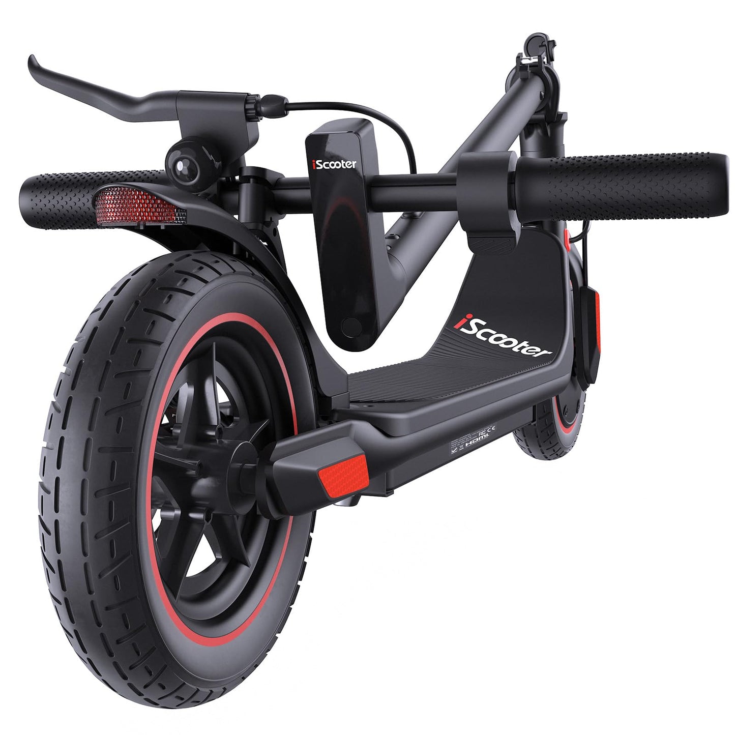 iScooter Electric Scooter Adults & Big Kids, 500/650 Peak Power, Up to 15/18/25 Miles Range, 19/22/25 MPH Top Speed, Cruise Control, Dual Braking System, Foldable E Scooter for Commuting & Campus Use
