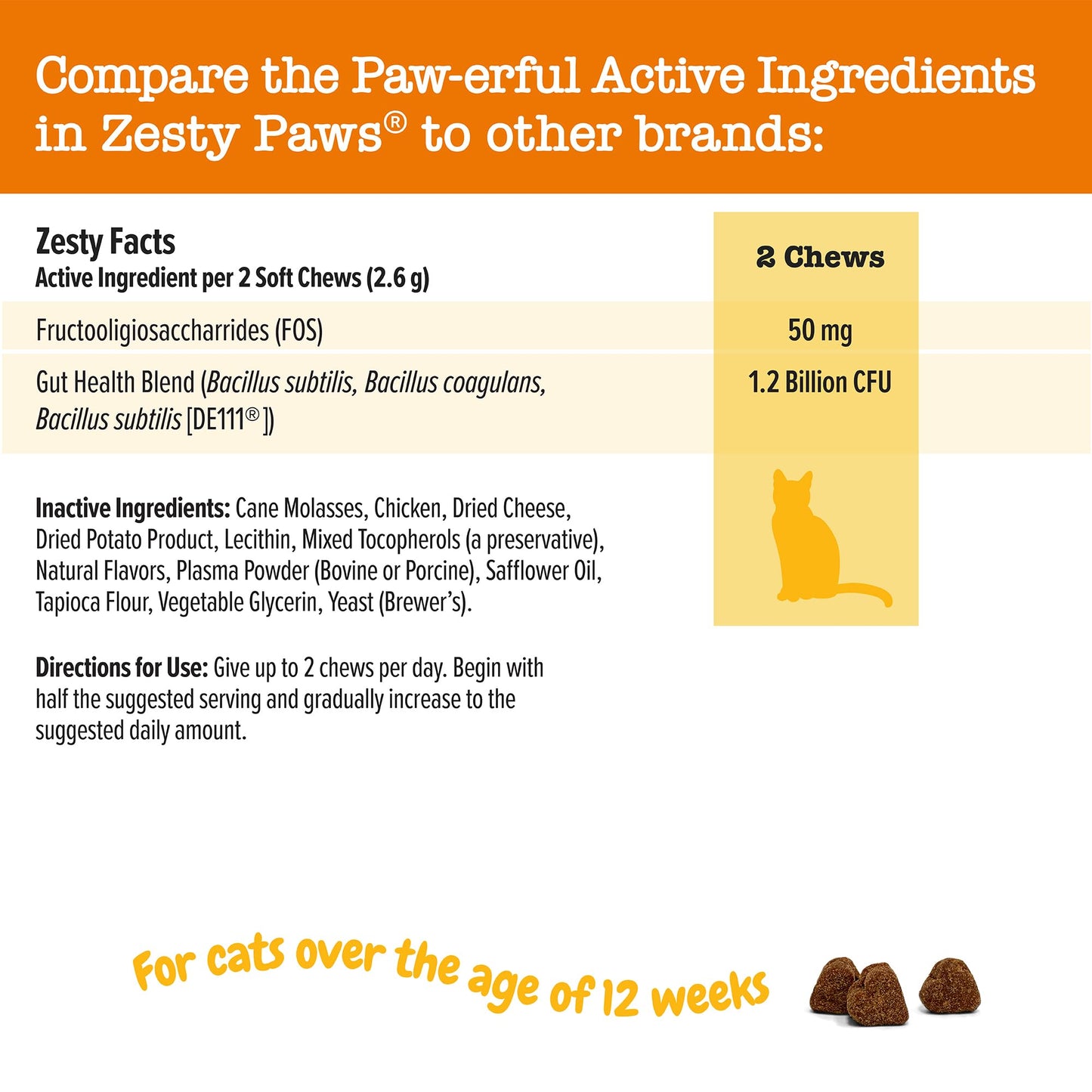 Zesty Paws Probiotics for Dogs - Digestive Enzymes for Gut Flora, Digestive Health, Diarrhea & Bowel Support - Clinically Studied DE111 - Dog Supplement Soft Chew for Pet Immune System - Pumpkin
