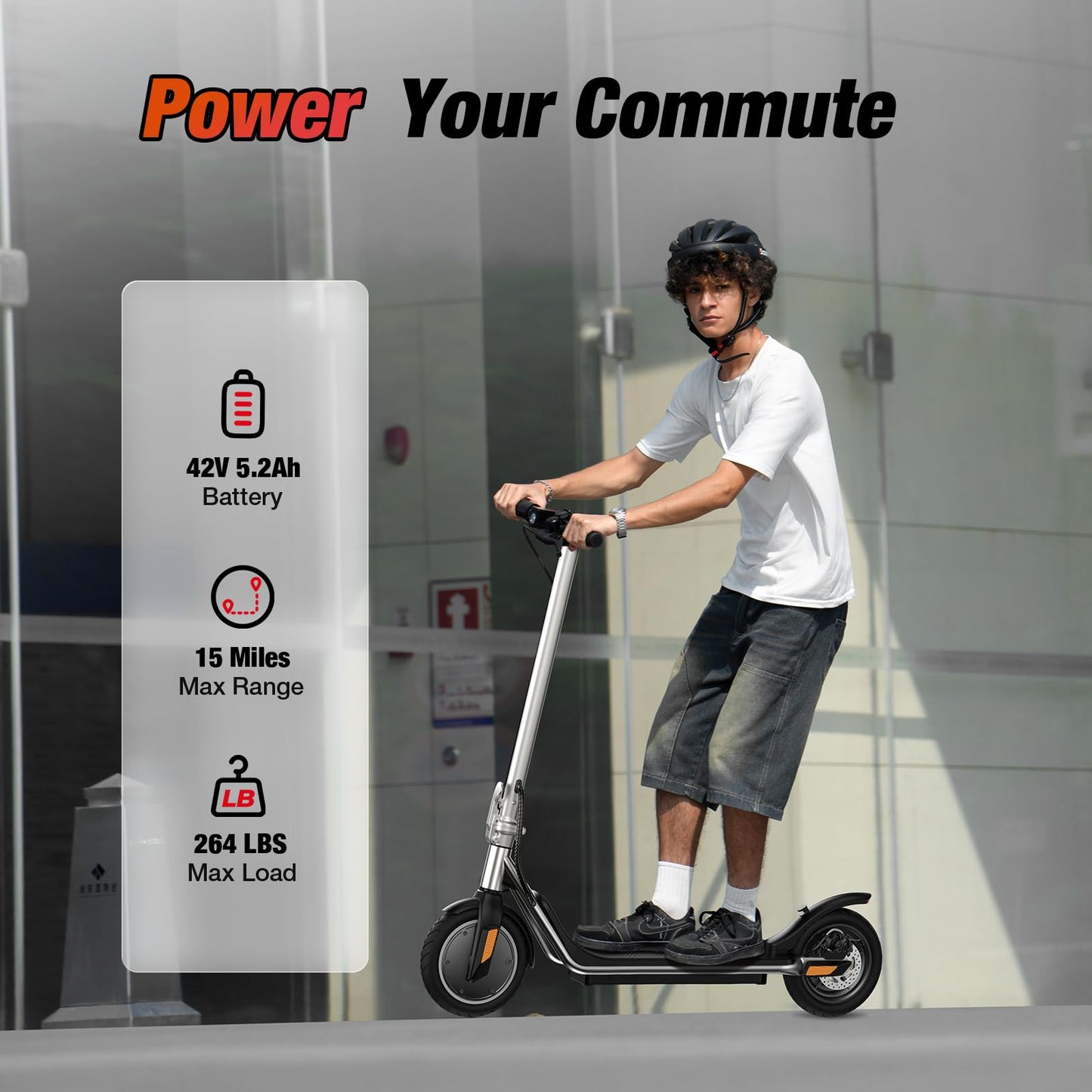 iScooter Electric Scooter Adults & Big Kids, 500/650 Peak Power, Up to 15/18/25 Miles Range, 19/22/25 MPH Top Speed, Cruise Control, Dual Braking System, Foldable E Scooter for Commuting & Campus Use