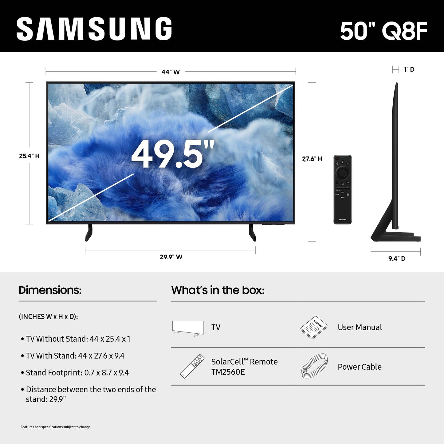 Samsung 65-Inch Class QLED Q8F 4K UHD Smart TV (2025 Model) Q4 AI Processor, 100% Color Volume with Quantum Dot, AirSlim Design, Endless Free Content, Samsung Vision AI, Alexa Built-in