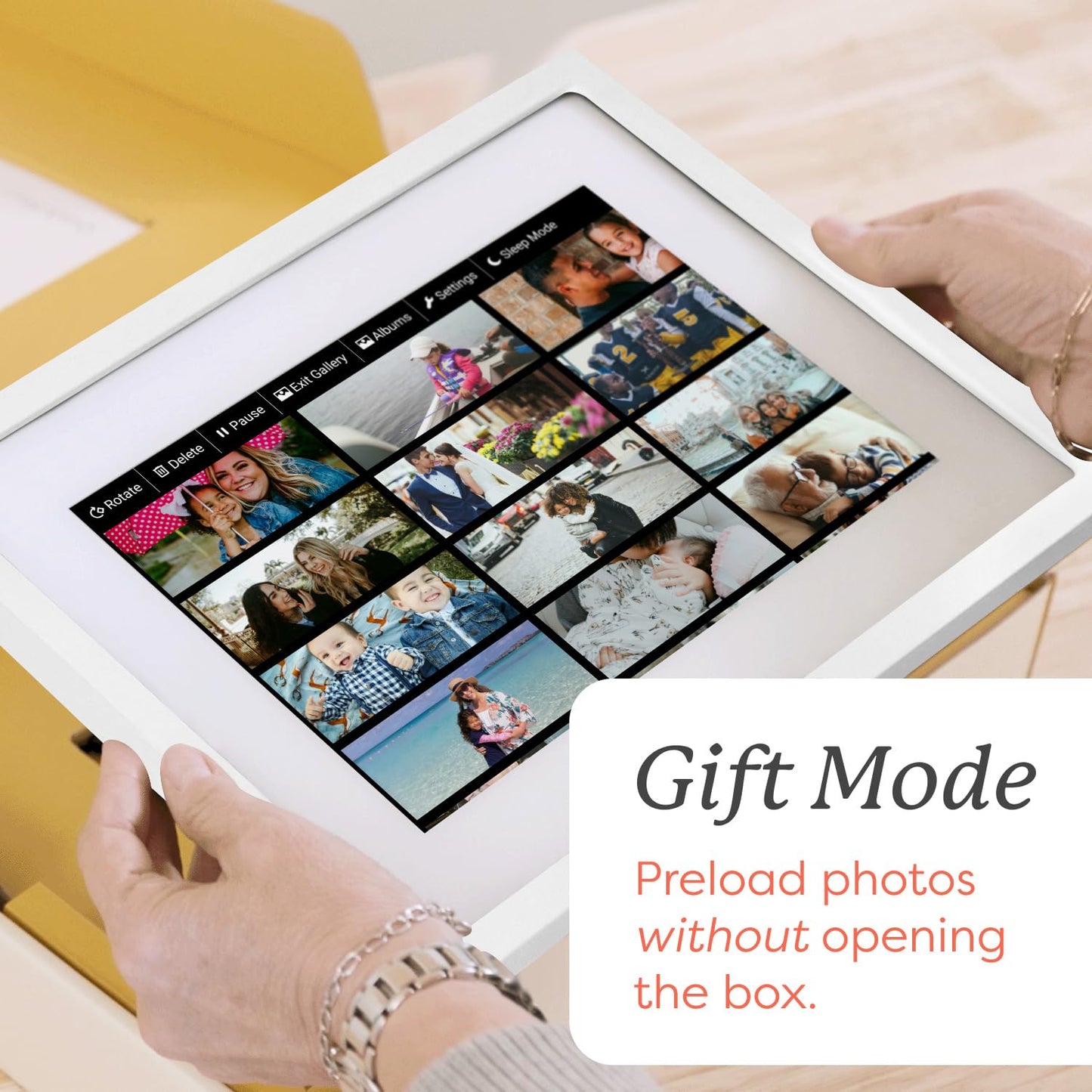 Skylight Frame – WiFi Digital Picture Frame Customer Support, Touch Screen Digital Photo Frame with Easy Setup, Photo Gifts for Parents and Grandparents - 10 Inch Black