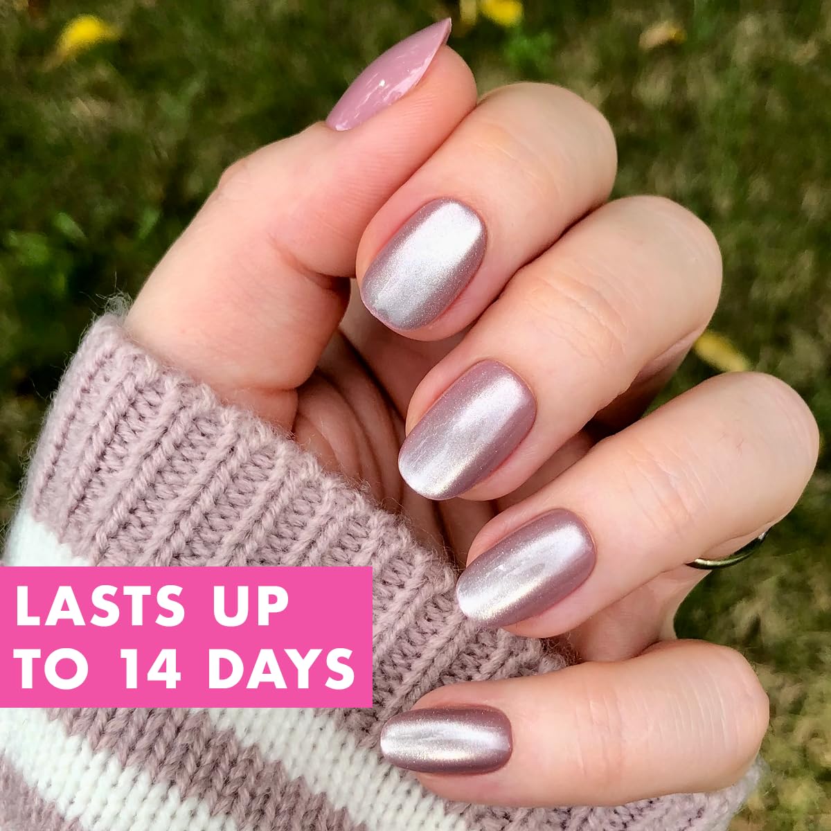 Olive & June Instant Mani Press On Nails (Glue) | 42 Fake Nails, 21 Sizes | Non-Toxic, Long-Lasting | Recycled Materials | Realistic Look