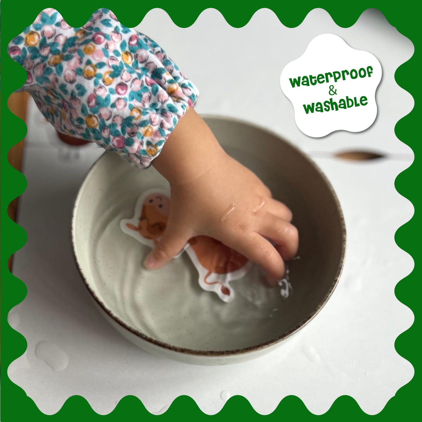 Stick4Ever Jelly Sticker Book - for Kids - Waterproof, Easy to Clean Reusable Sticker Book for Toddlers- Reusable Road Trip Activities for Kids - Stocking Stuffers for Toddlers (Forest)