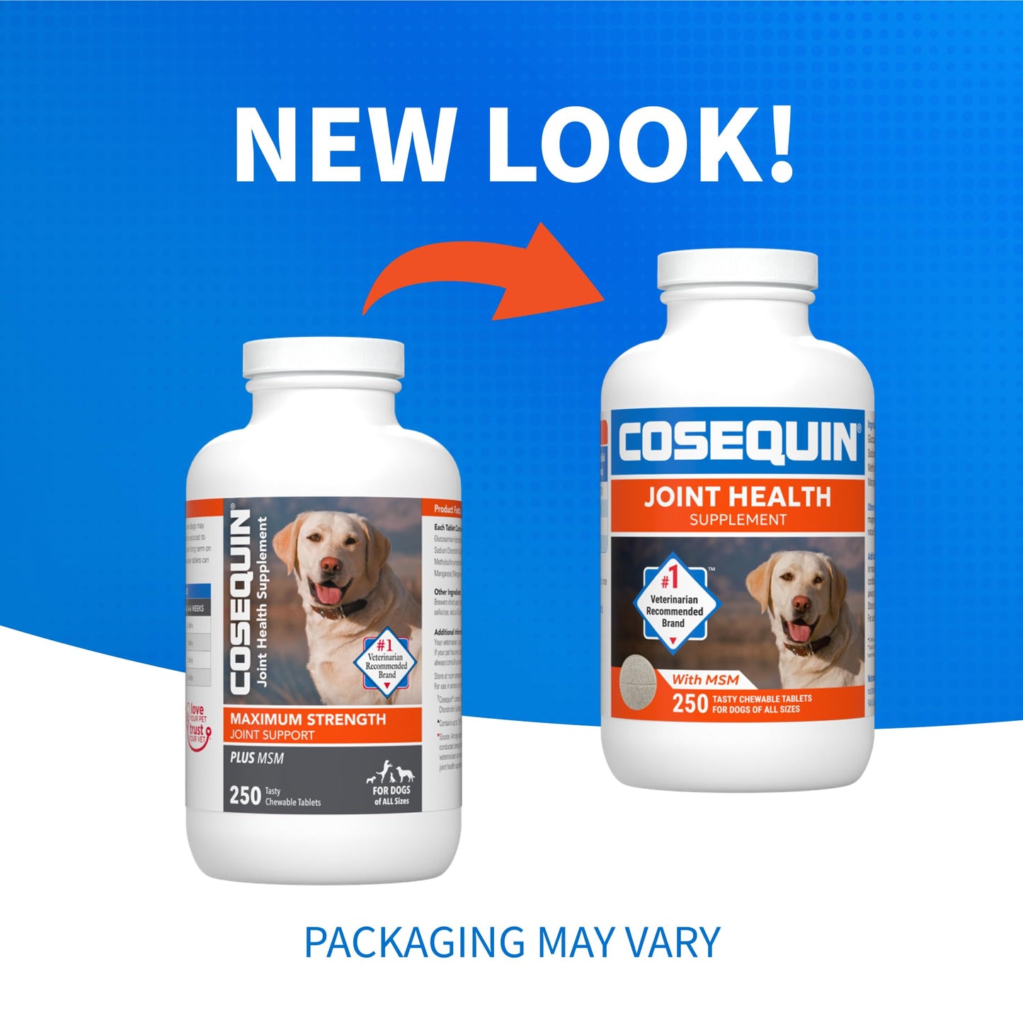 Nutramax Cosequin for Dogs Joint Health Supplement, Contains Glucosamine for Dogs, Plus Chondroitin and MSM, Supports Healthy Joints, For All Breeds and Sizes, Chewable Tablets, 132 Count