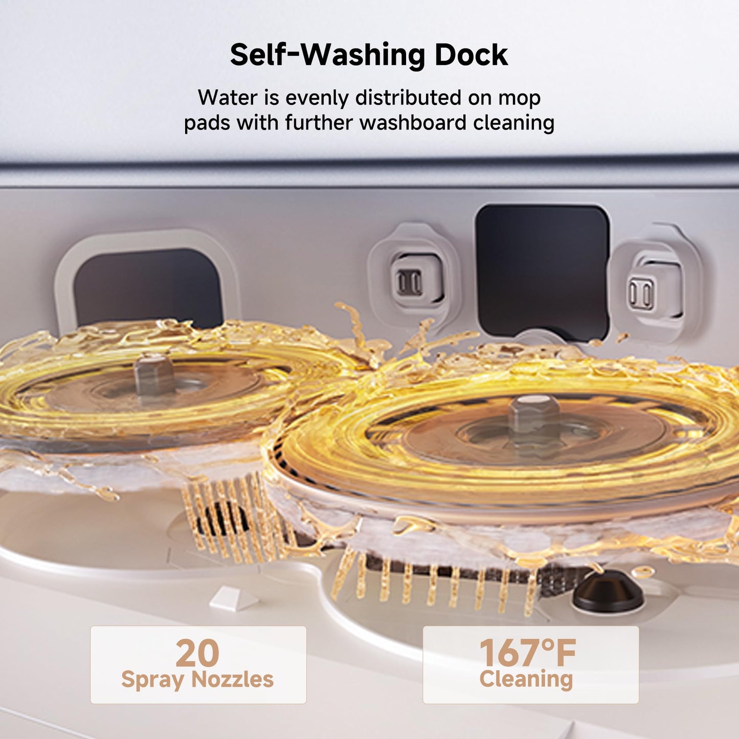 Mova P10 Pro Ultra Robot Vacuum and Mop 13,000Pa Suction, 140°F Hot Water Auto Mop Washing & Drying, Dual Spinning Extenable Mop,10.5mm Lifting for Carpet, 360°Obstacle Avoidance, App Control