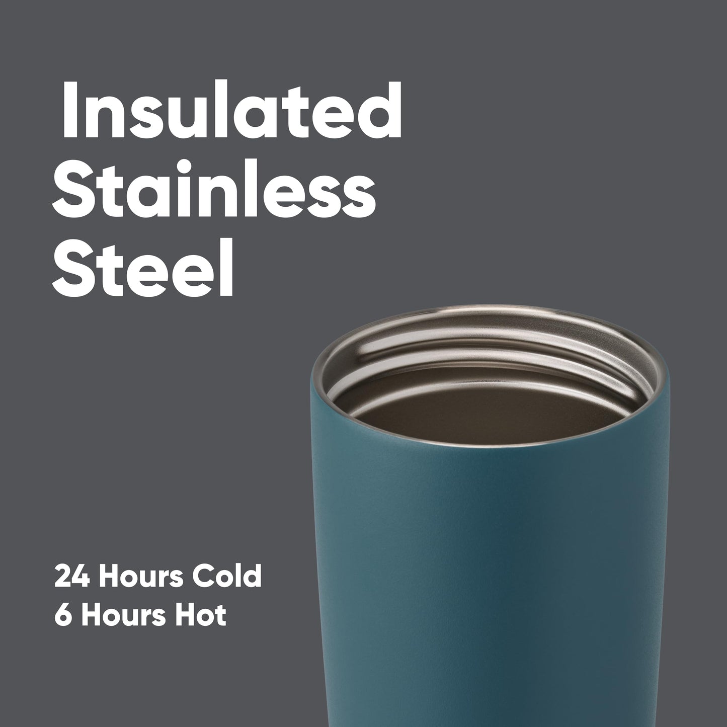 Owala SmoothSip Slider Insulated Stainless Steel Coffee Tumbler, Reusable Iced Coffee Cup, Hot Coffee Travel Mug, BPA Free 12 oz, Grey/Green (Sour Apple)