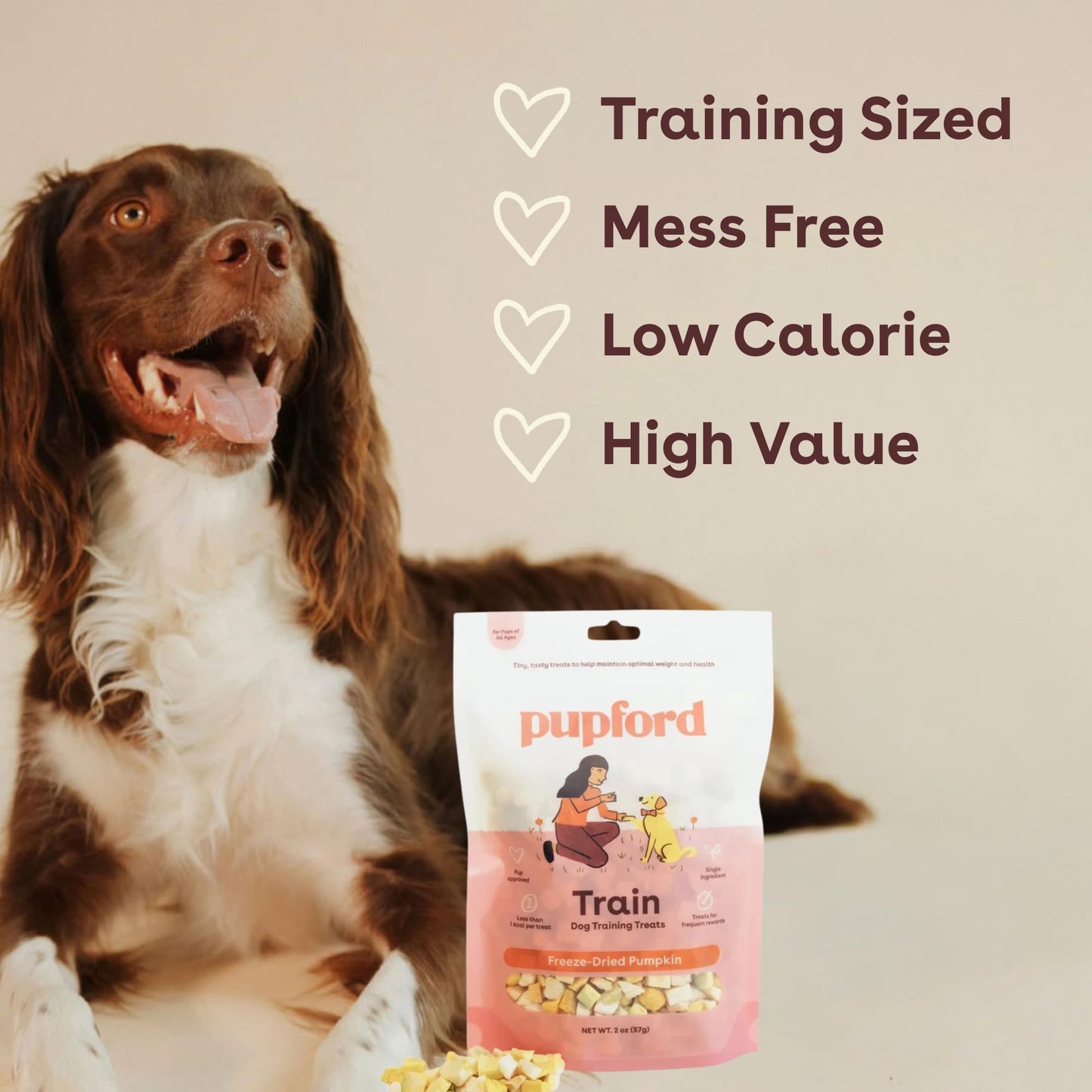 Pupford Freeze Dried Training Treats for Dogs & Puppies, 475+ Three Ingredient Bites (Beef Liver, 4 oz)