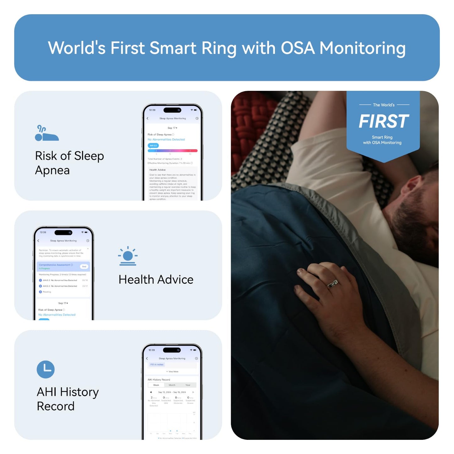 RingConn Gen 2, World’s First Smart Ring with Sleep Apnea Monitoring, No APP Subscription, 12-Day Battery Life, Stress/Heart Rate/Women's Health Tracker, Android & iOS Compatible (Gold, Size 10)