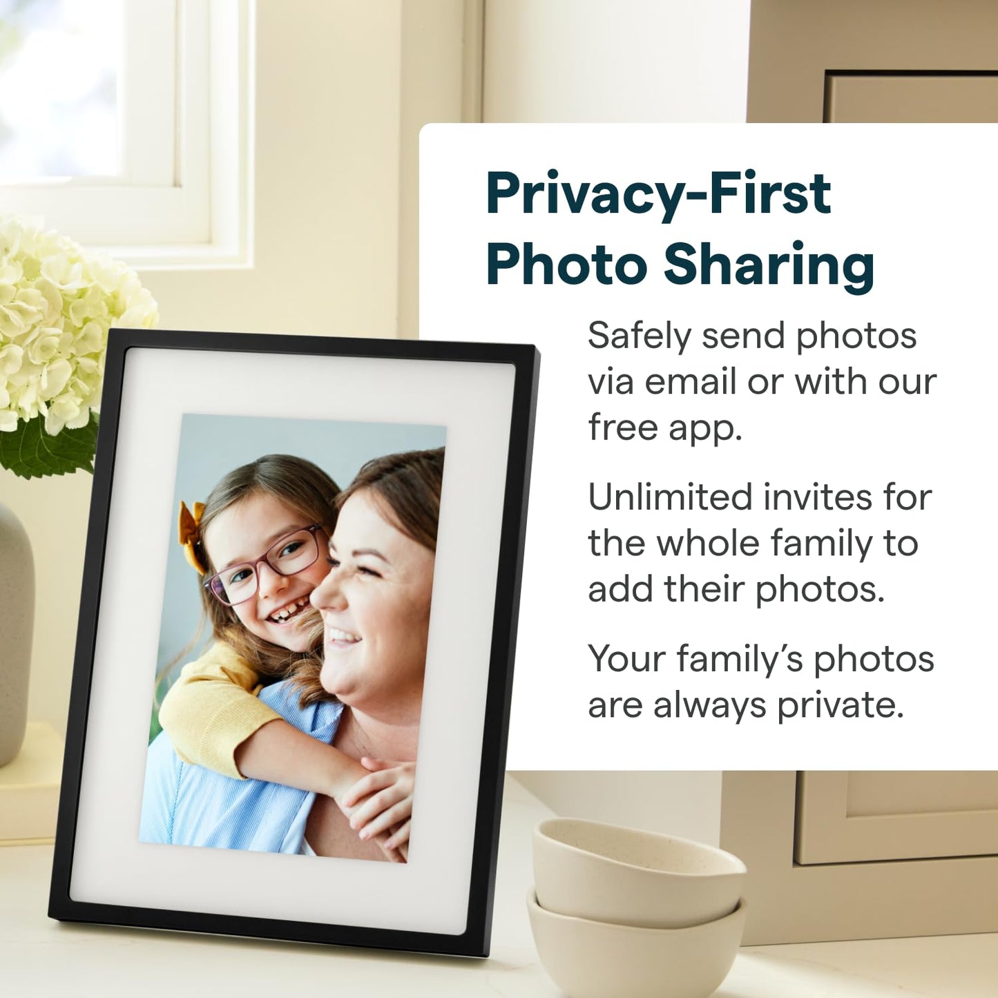 Skylight Frame – WiFi Digital Picture Frame Customer Support, Touch Screen Digital Photo Frame with Easy Setup, Photo Gifts for Parents and Grandparents - 10 Inch Black