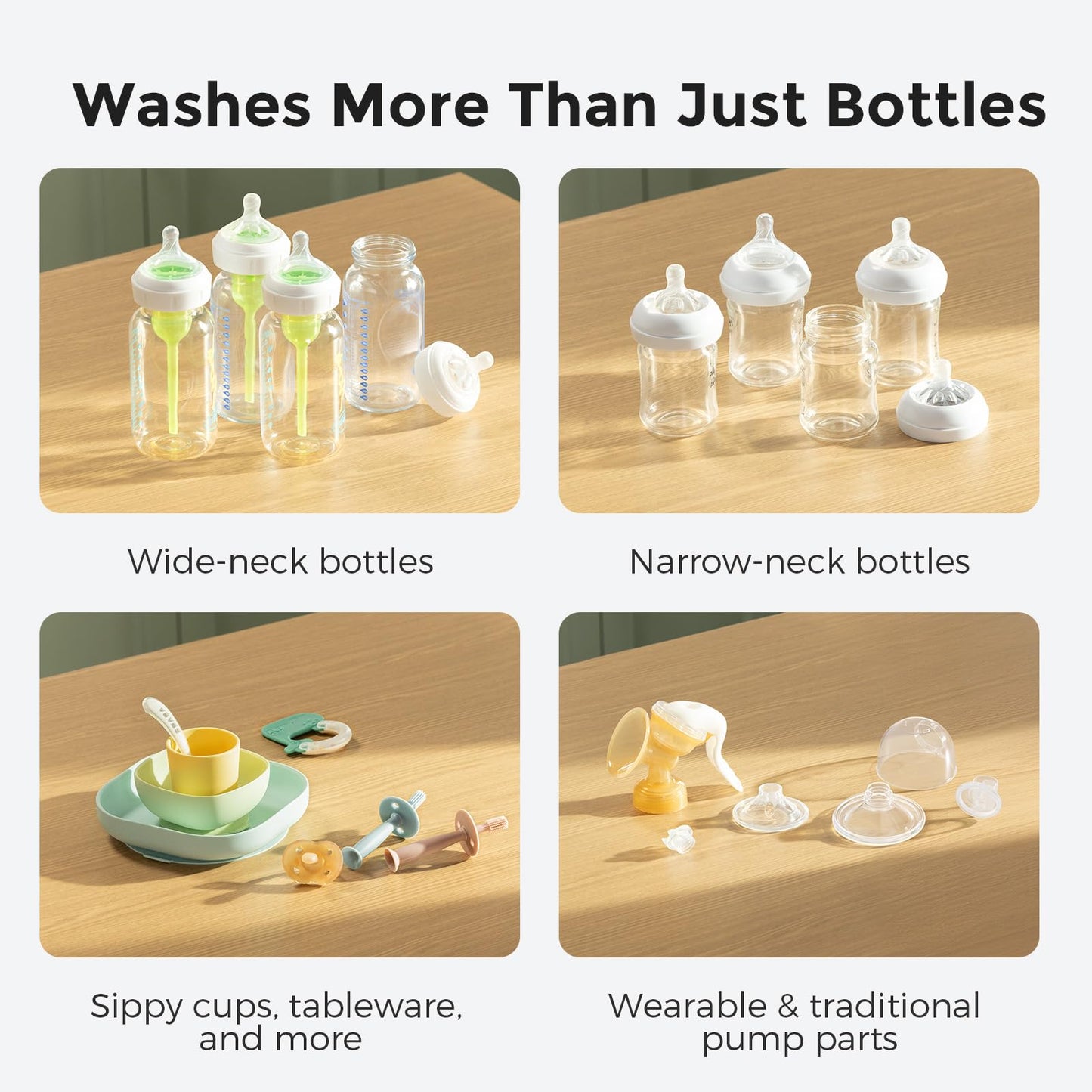 Momcozy KleanPal Pro Baby Bottle Washer, Sterilizer & Dryer - All-in-One Cleaning Machine for Bottles, Pump Parts & Baby Essentials - Time-Saving & Effortless Care