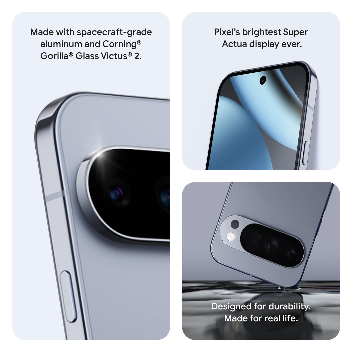 Google Pixel 10 Pro XL - Unlocked Android Smartphone - Gemini AI Assistant, Triple Rear Camera System, Fast-Charging 24+ Hour Battery, and 6.8" Super Actua Display - Moonstone - 512 GB (2025 Model)