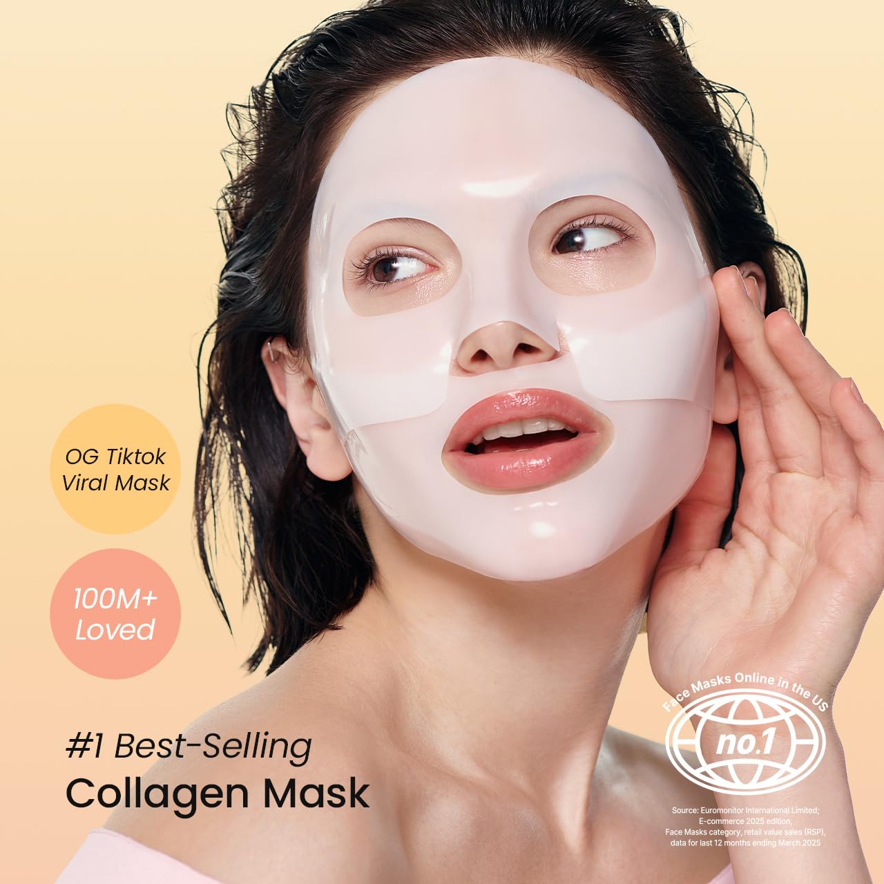 BIODANCE Bio-Collagen Real Deep Mask, Hydrating Overnight Hydrogel Mask, Pore Minimizing, Elasticity, Plumping Improvement, Korean Skincare, Stocking Stuffers for Teen Girls | 1.19oz(34g) x 4ea