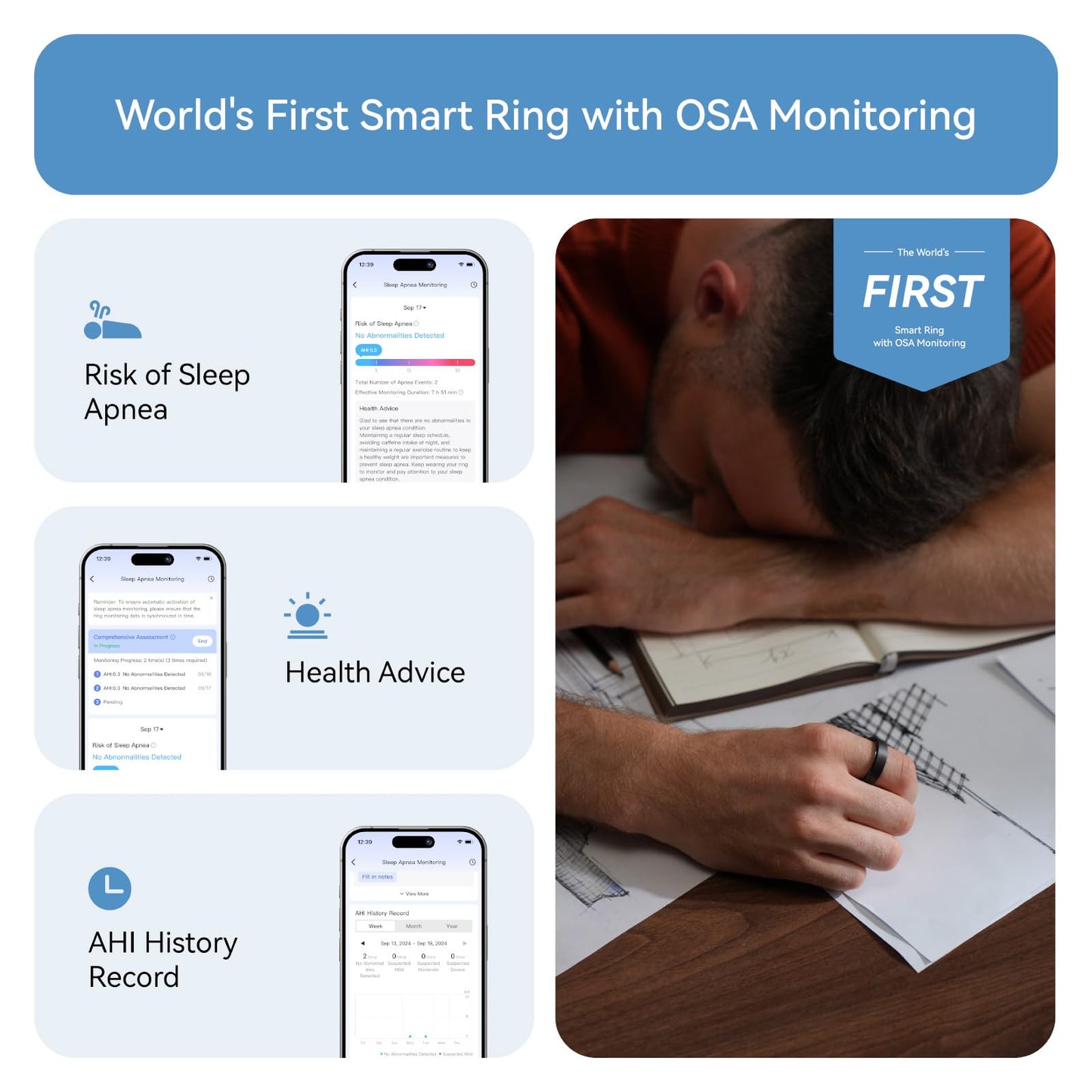 RingConn Gen 2, World’s First Smart Ring with Sleep Apnea Monitoring, No APP Subscription, 12-Day Battery Life, Stress/Heart Rate/Women's Health Tracker, Android & iOS Compatible (Gold, Size 10)