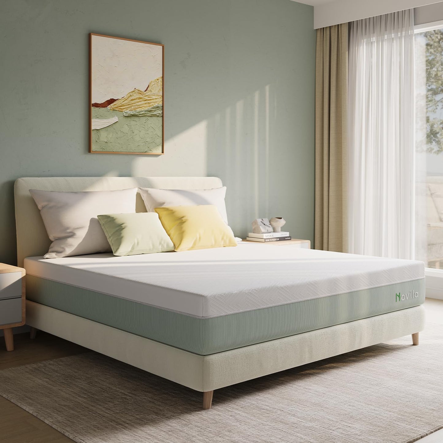 Novilla Full Size Mattress, 10 inch Full Gel Memory Foam Mattress for Cool Night & Pressure Relief, Medium Firm in a Box, Bliss