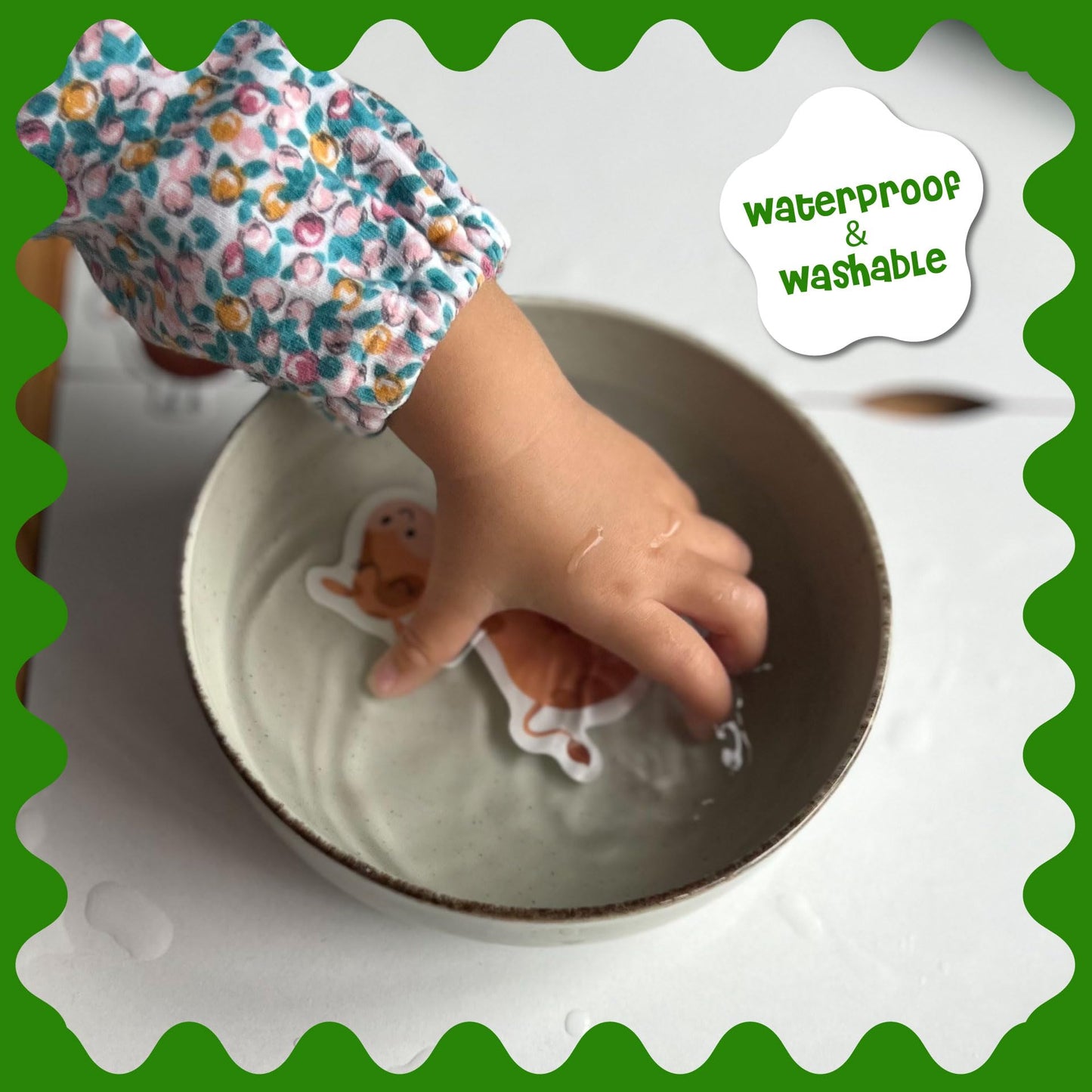 Stick4Ever Jelly Sticker Book - for Kids - Waterproof, Easy to Clean Reusable Sticker Book for Toddlers- Reusable Road Trip Activities for Kids - Stocking Stuffers for Toddlers (Forest)