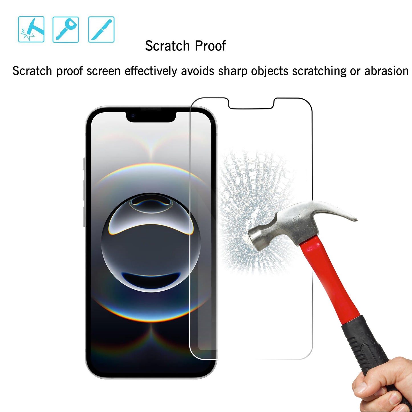 Ailun 3 Pack Screen Protector for iPhone 17 Pro Max [6.9 inch] with Installation Frame, Tempered Glass, Sensor Protection, Dynamic Island Compatible, Case Friendly